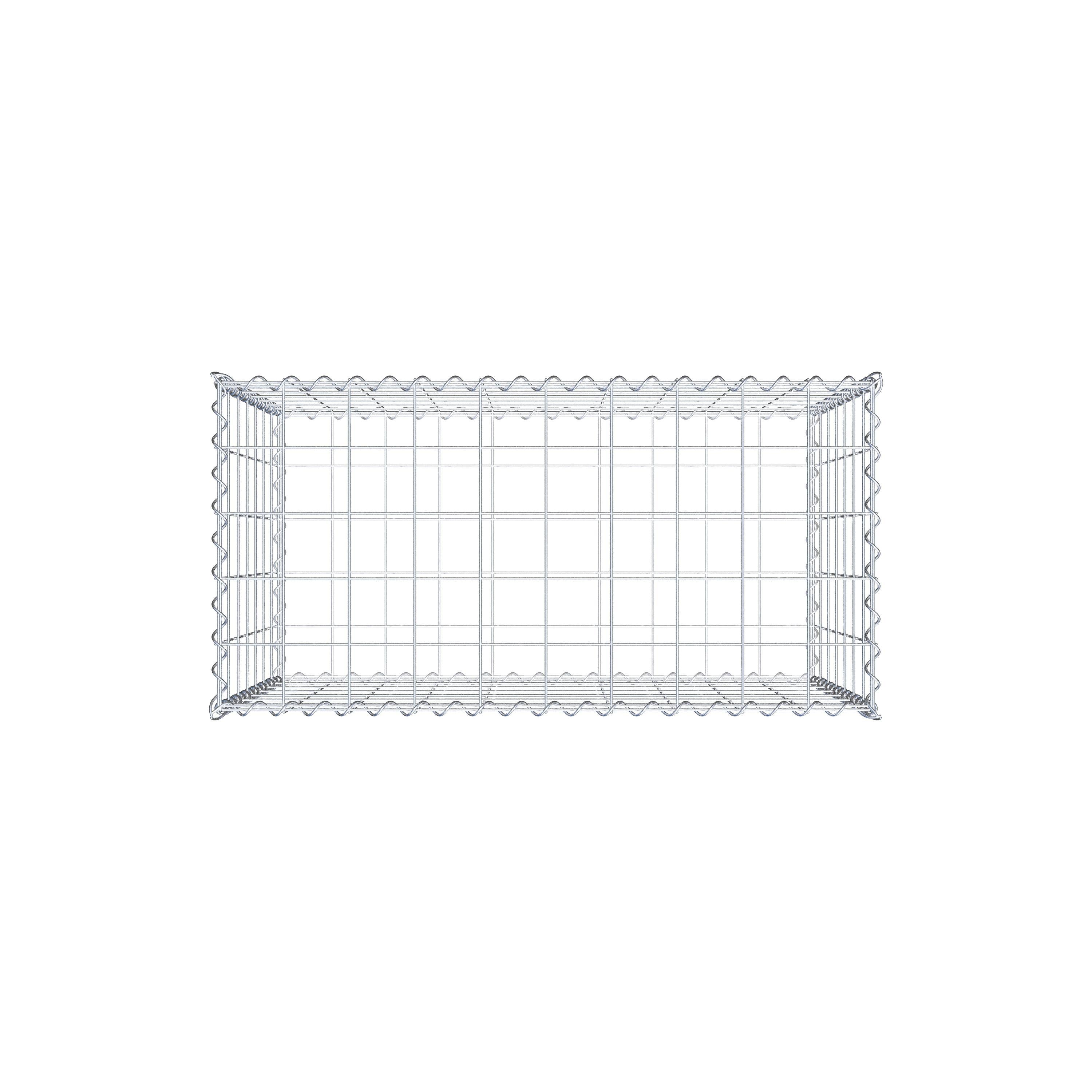 Gabion 100 cm x 70 cm x 50 cm (L x H x P), maille 10 cm x 10 cm, spirale