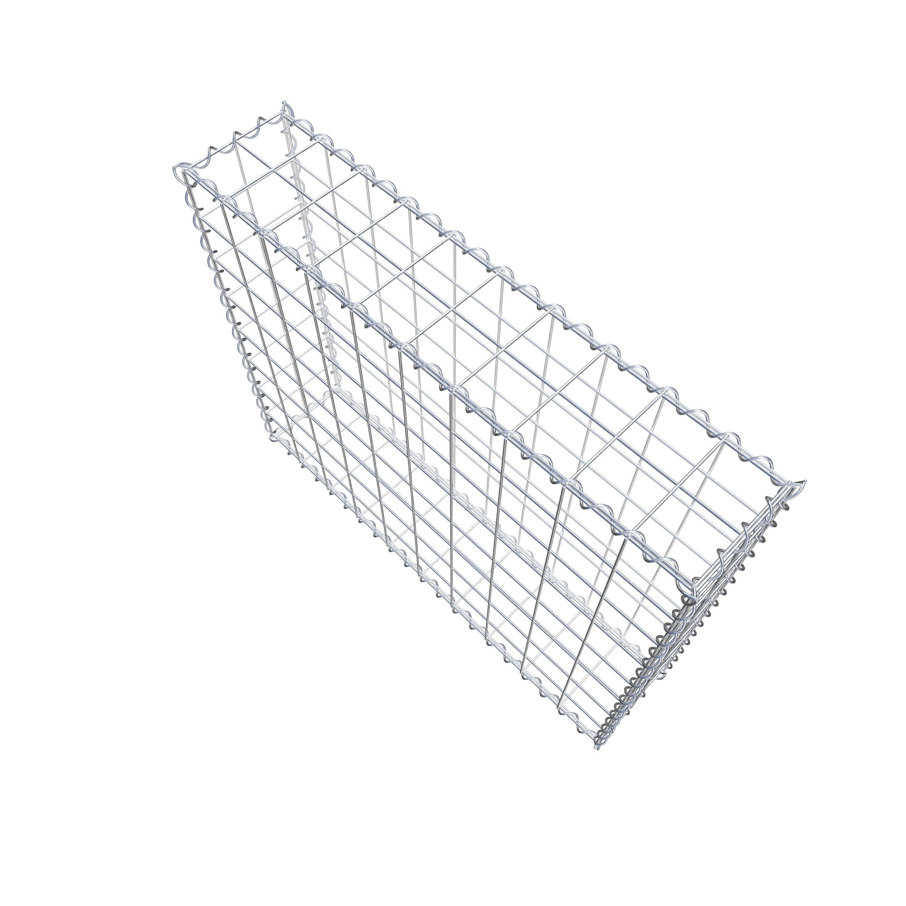 Gabion 100 cm x 80 cm x 20 cm (L x H x P), maille 10 cm x 10 cm, spirale