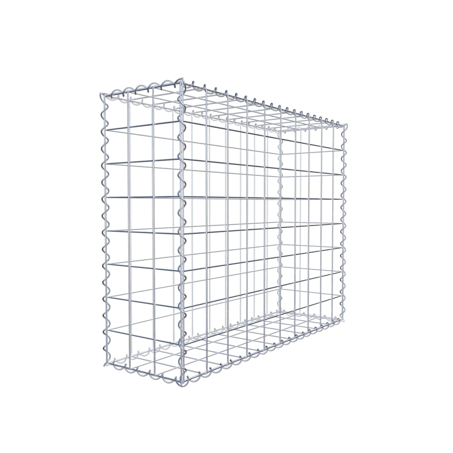 Gabion 100 cm x 80 cm x 30 cm (L x H x P), mailles 10 cm x 10 cm, spirale