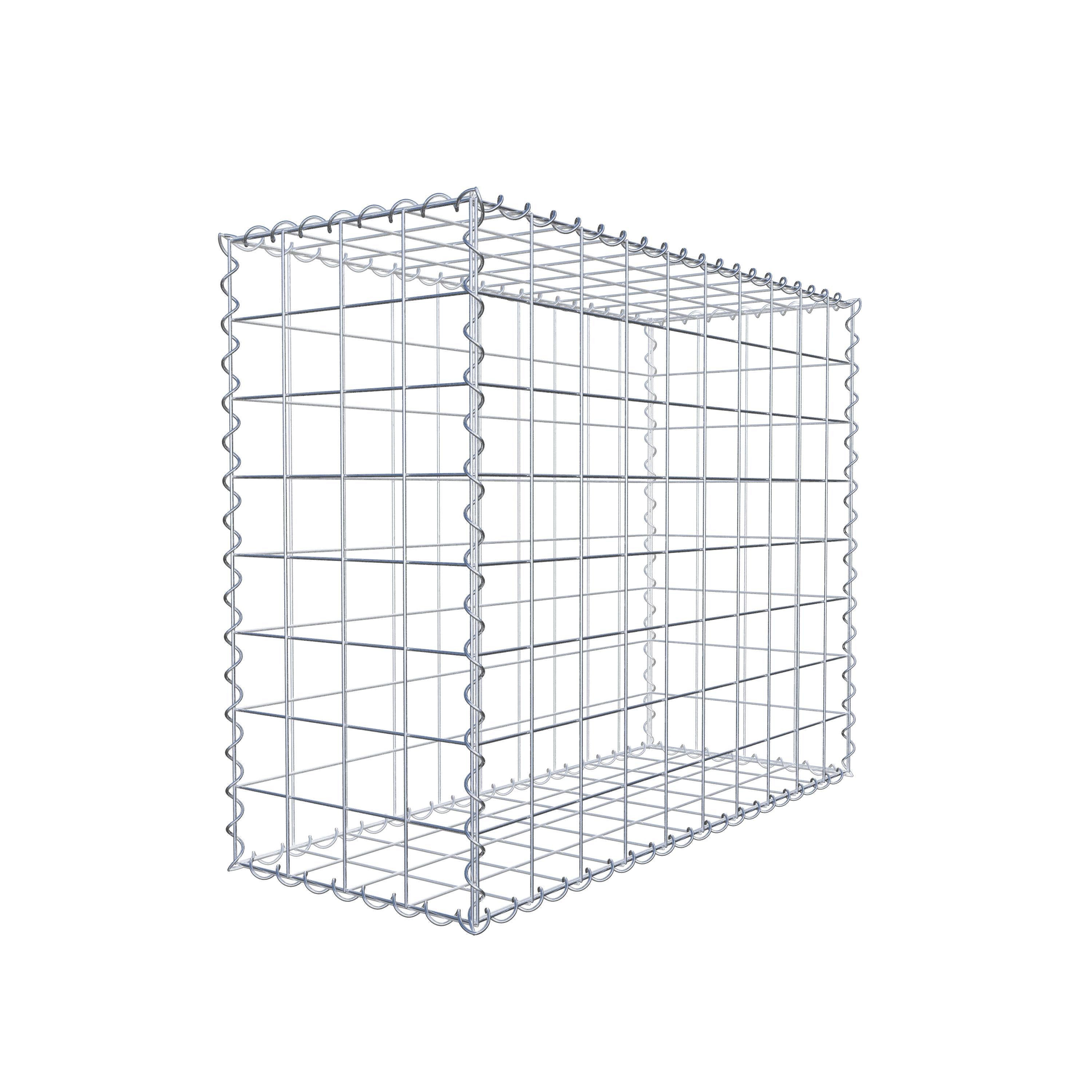 Gabion 100 cm x 80 cm x 40 cm (L x H x P), maille 10 cm x 10 cm, spirale