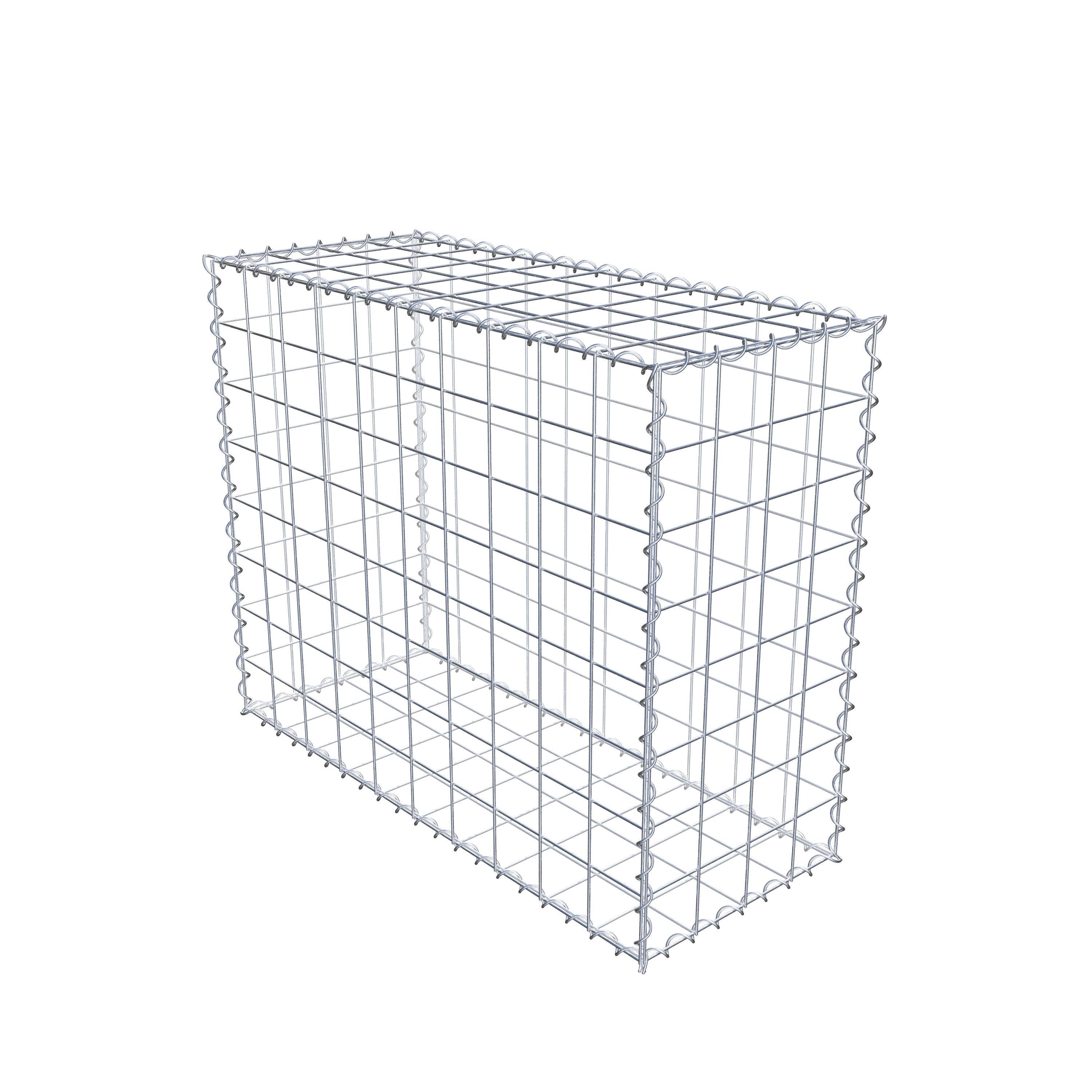 Gabion 100 cm x 80 cm x 40 cm (L x H x P), maille 10 cm x 10 cm, spirale