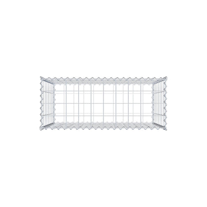 Gabbione 100 cm x 80 cm x 40 cm (L x H x P), maglia 10 cm x 10 cm, spirale
