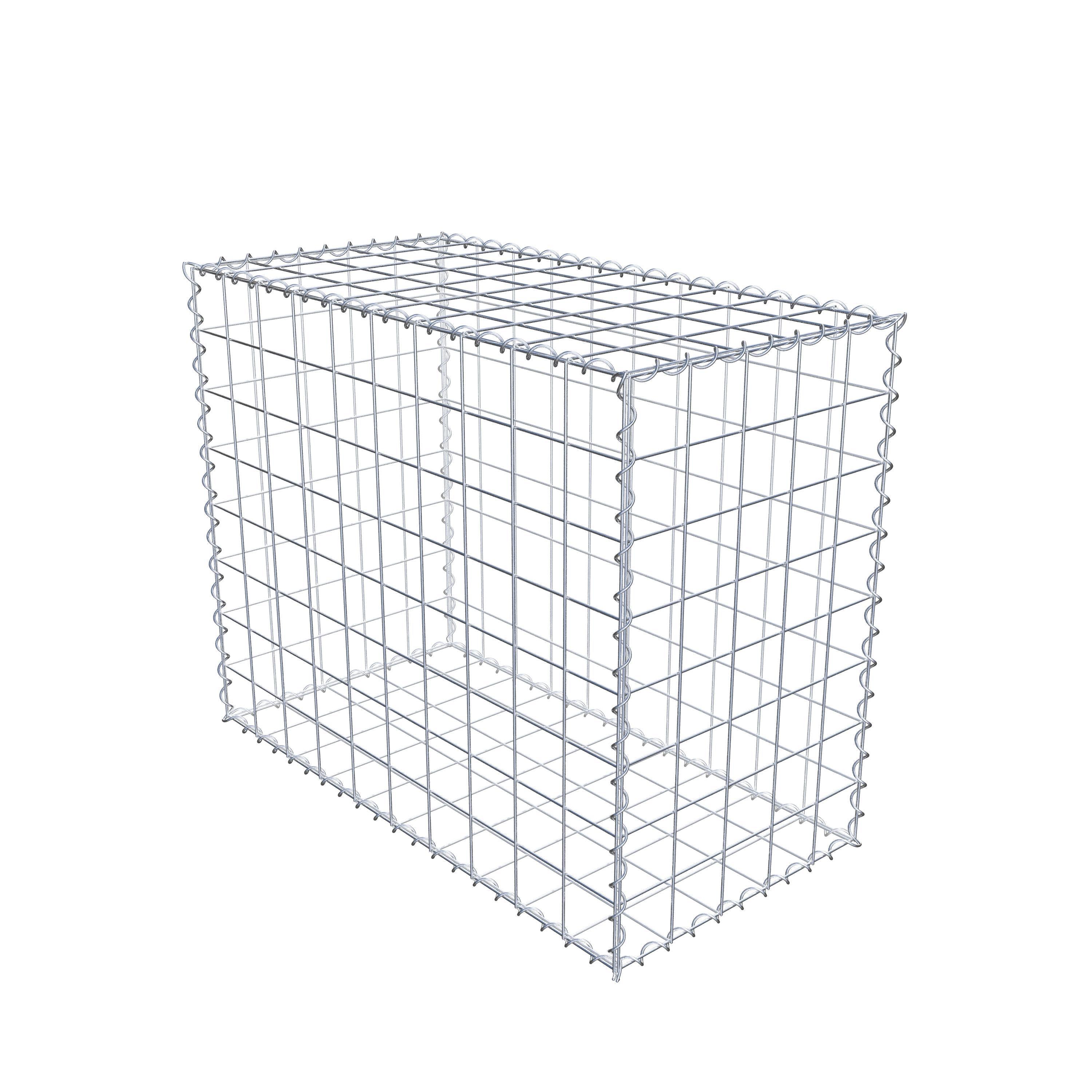 Gabion 100 cm x 80 cm x 50 cm (L x H x P), maille 10 cm x 10 cm, spirale