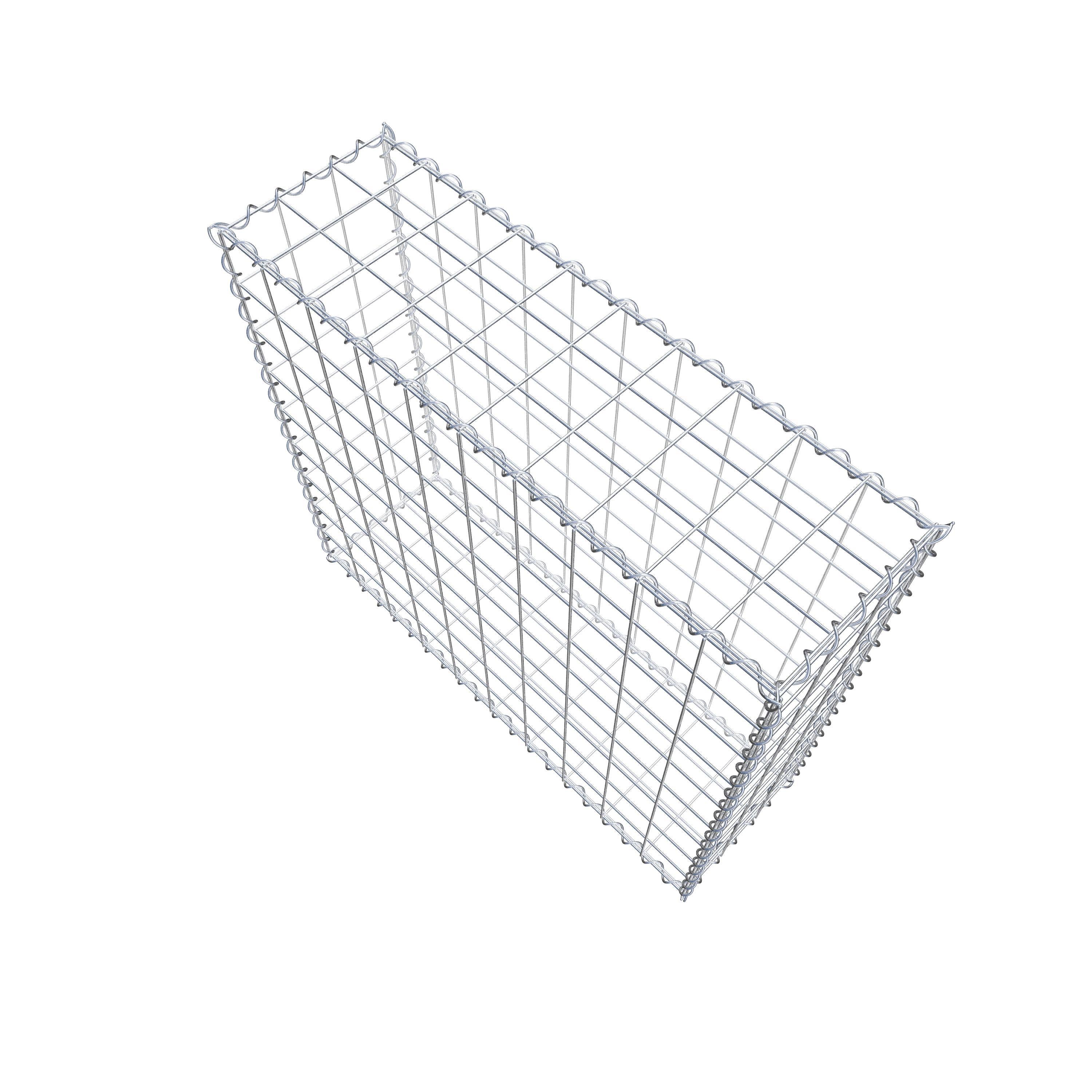 Gabion 100 cm x 90 cm x 30 cm (L x H x P), maille 10 cm x 10 cm, spirale