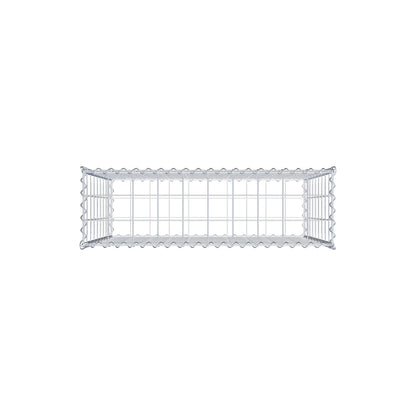 Gabion 100 cm x 90 cm x 30 cm (L x H x D), maskestørrelse 10 cm x 10 cm, spiral