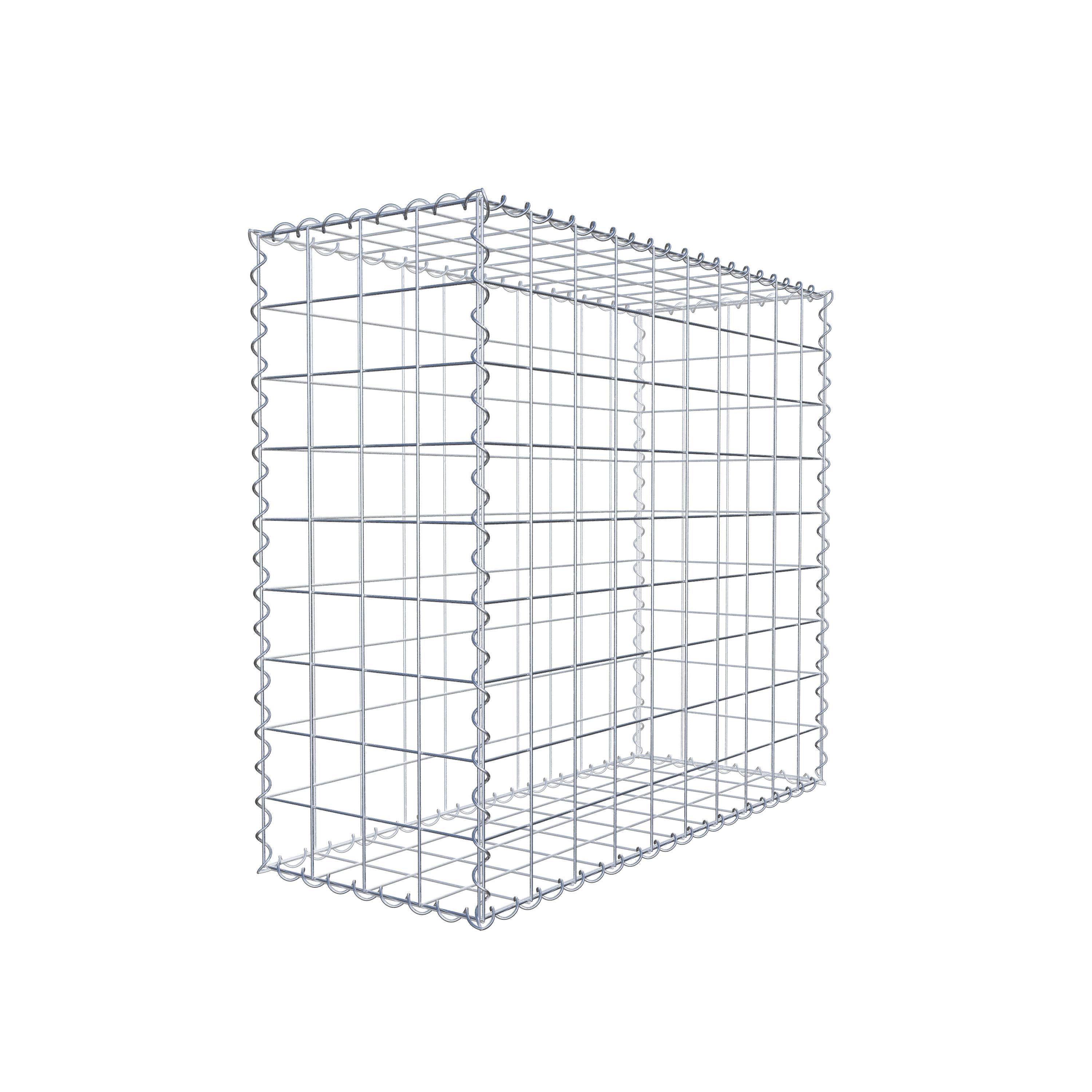 Gabion 100 cm x 90 cm x 40 cm (L x H x P), maille 10 cm x 10 cm, spirale