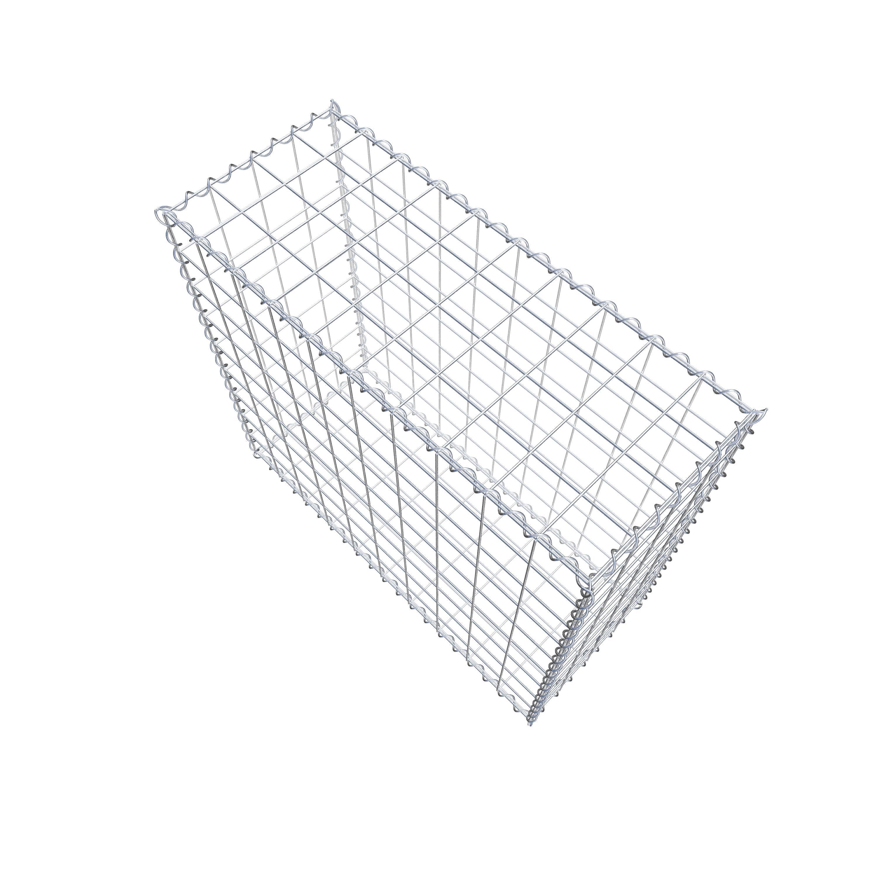 Gabion 100 cm x 90 cm x 40 cm (L x H x P), maille 10 cm x 10 cm, spirale