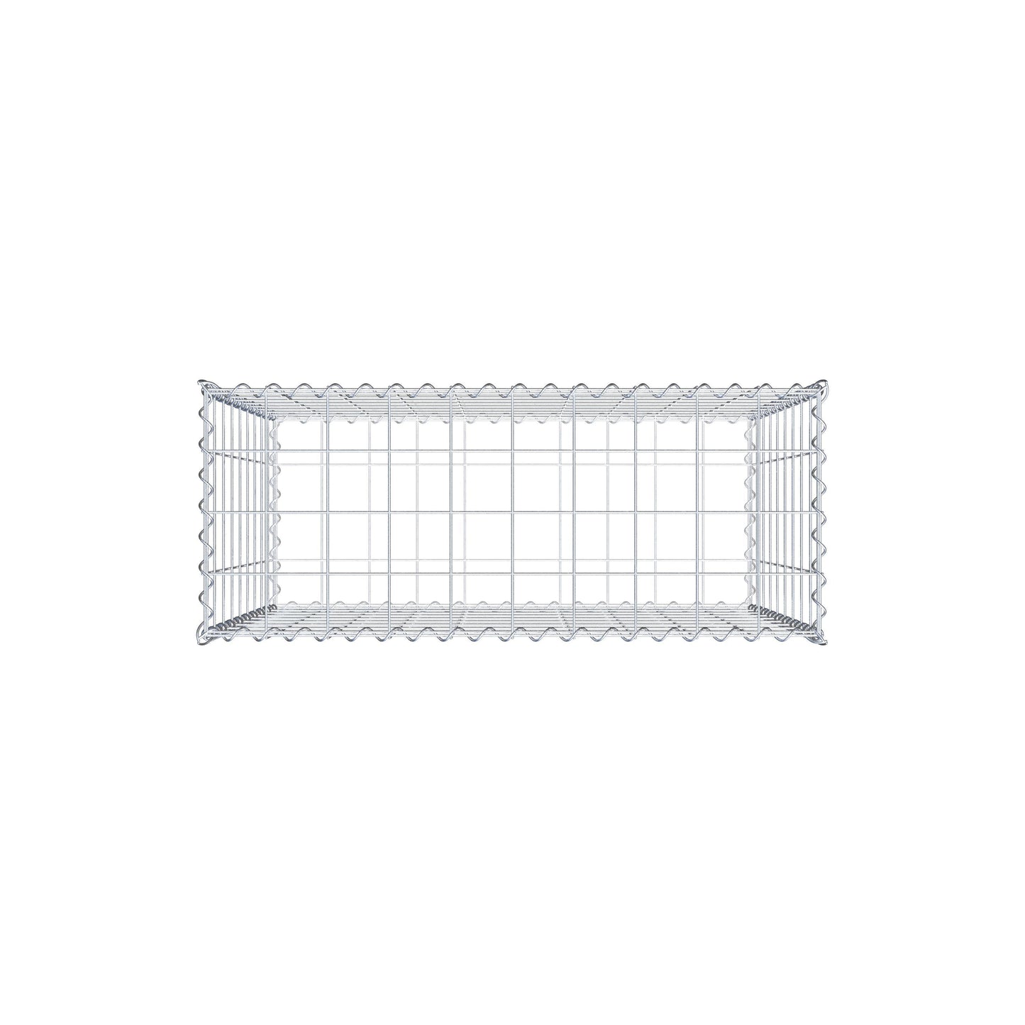 Gabion 100 cm x 90 cm x 40 cm (L x H x D), maskstorlek 10 cm x 10 cm, spiral