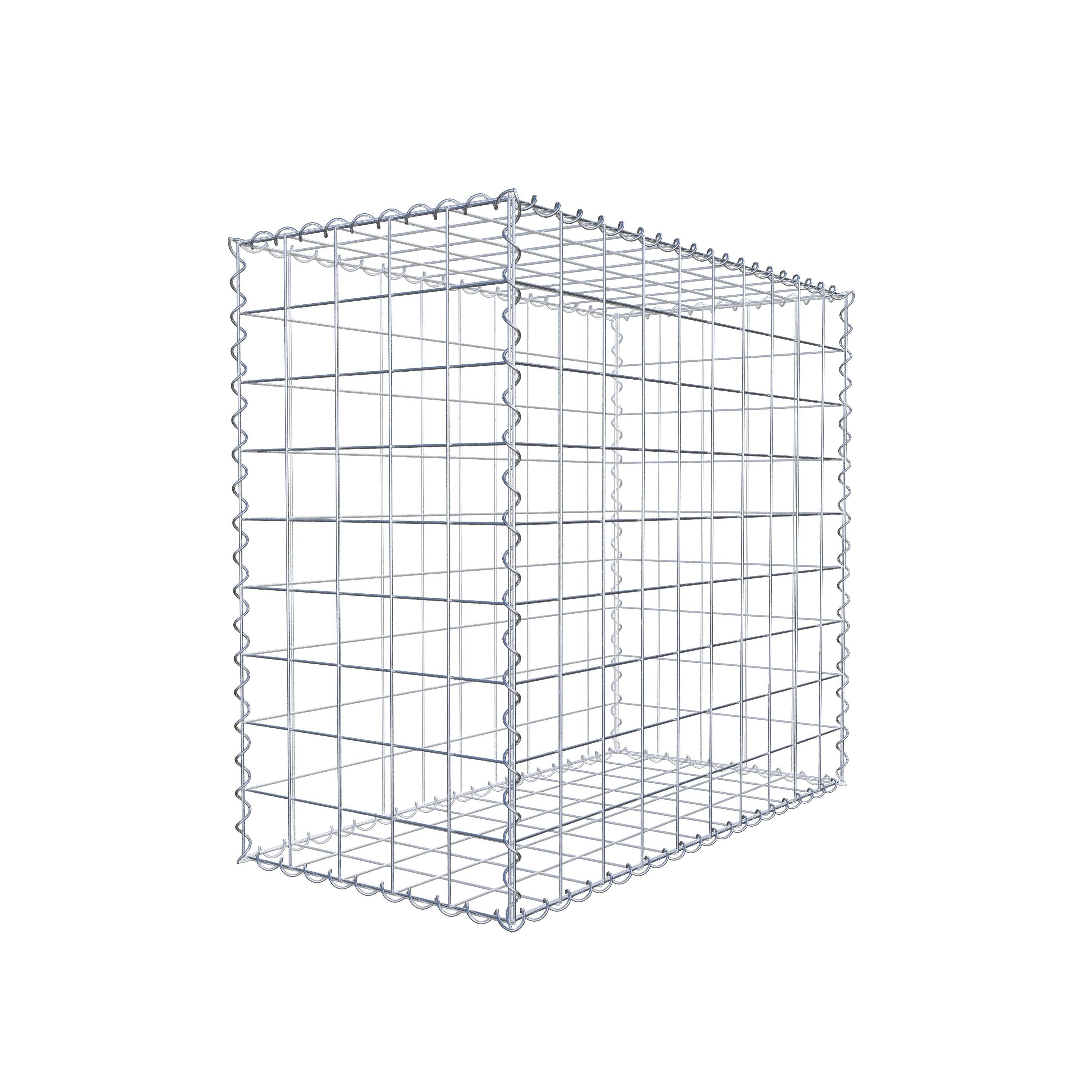 Gabion 100 cm x 90 cm x 50 cm (L x H x P), maille 10 cm x 10 cm, spirale