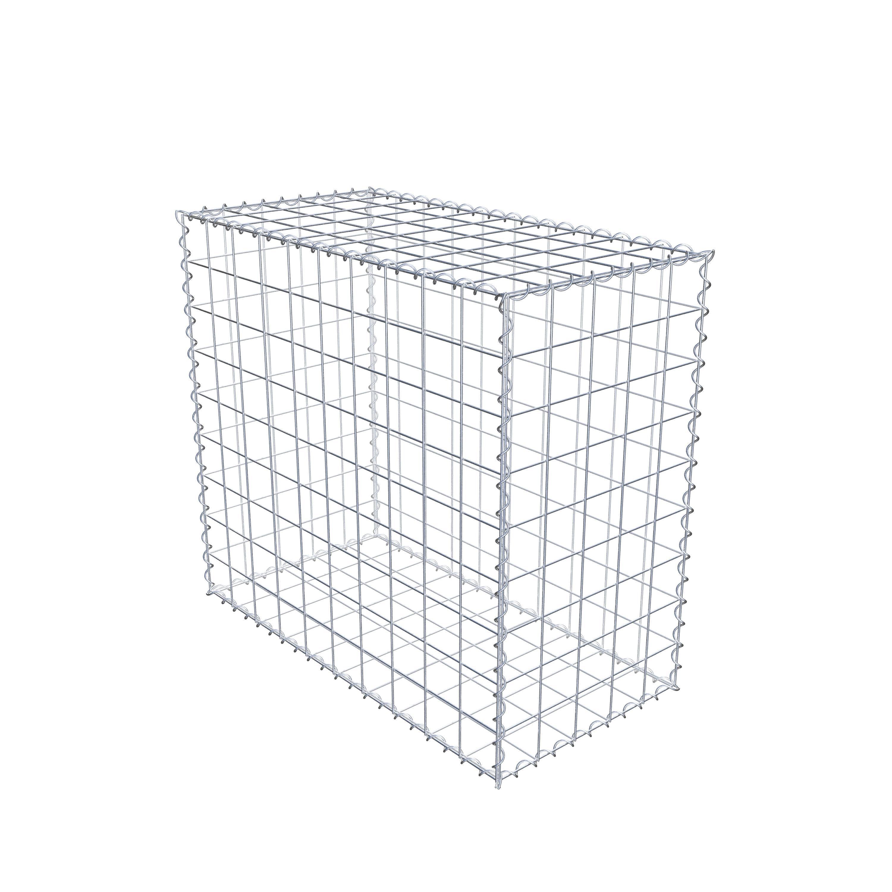 Gabion 100 cm x 90 cm x 50 cm (L x H x P), maille 10 cm x 10 cm, spirale