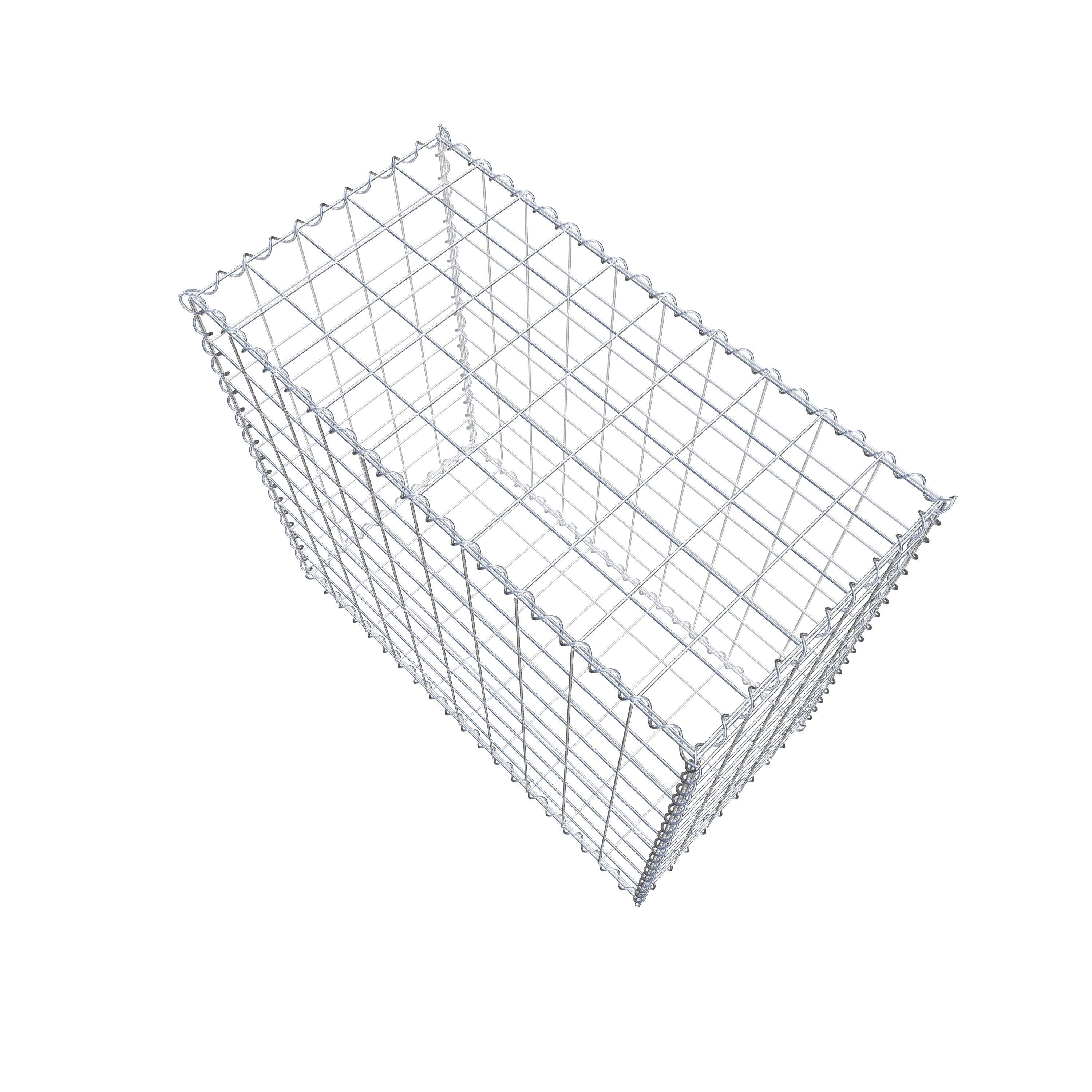 Gabion 100 cm x 90 cm x 50 cm (L x H x P), maille 10 cm x 10 cm, spirale