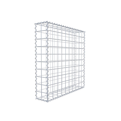 Gabion 100 cm x 100 cm x 20 cm (L x H x P), mailles 10 cm x 10 cm, spirale
