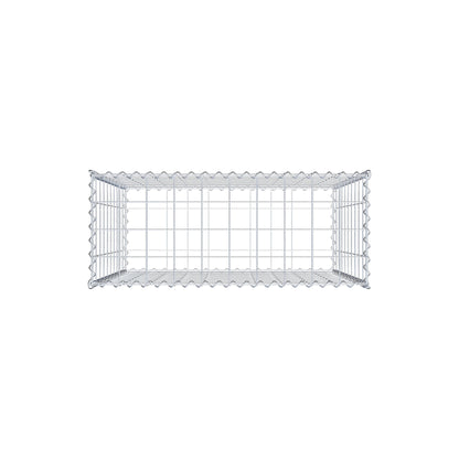 Gabion 100 cm x 100 cm x 40 cm (L x H x D), maskstorlek 10 cm x 10 cm, spiral