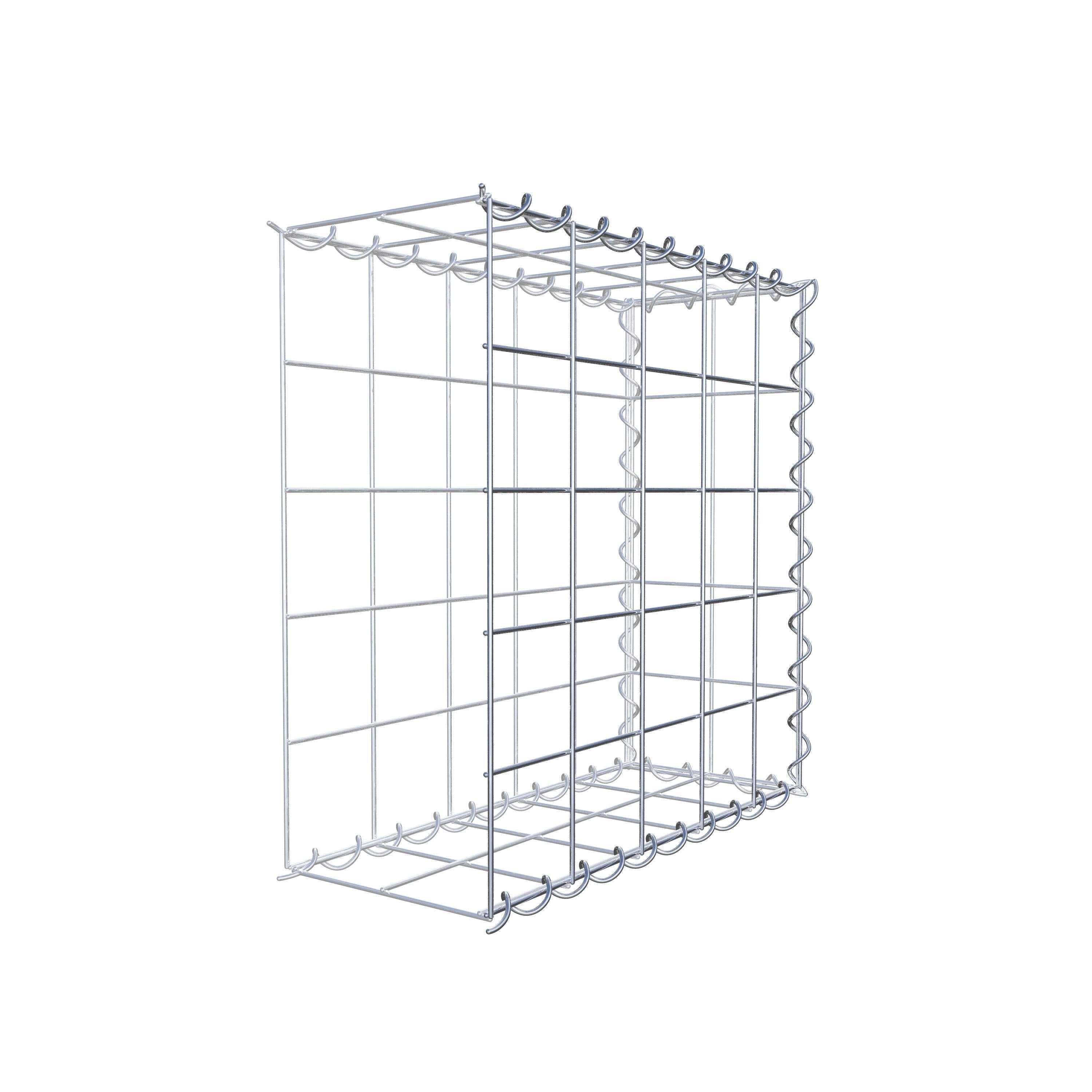 Gabion sur toile type 2 50 cm x 50 cm x 20 cm (L x H x P), maille 10 cm x 10 cm, spirale