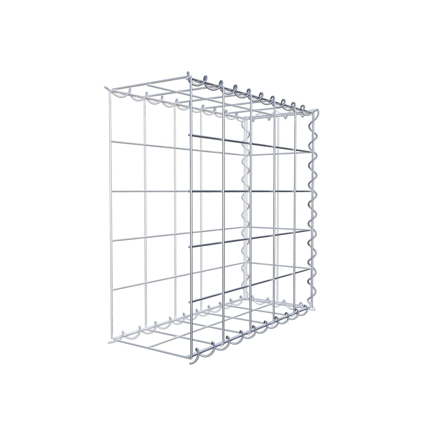 Add-on schanskorf type 2 50 cm x 50 cm x 20 cm (L x H x D), maaswijdte 10 cm x 10 cm, spiraal