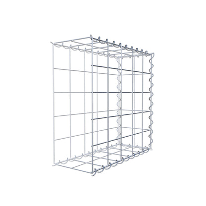 Add-on schanskorf type 2 50 cm x 50 cm x 20 cm (L x H x D), maaswijdte 10 cm x 10 cm, spiraal