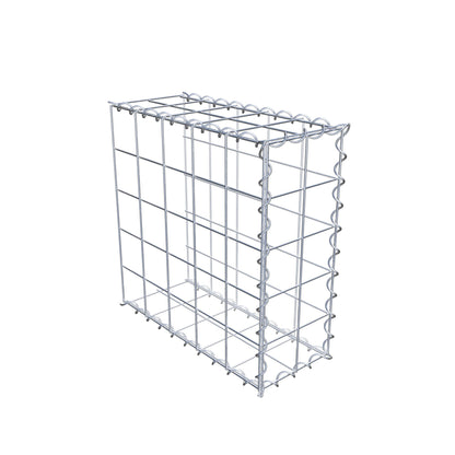 Add-on schanskorf type 2 50 cm x 50 cm x 20 cm (L x H x D), maaswijdte 10 cm x 10 cm, spiraal