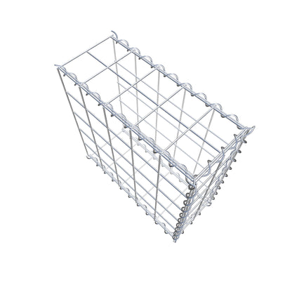 Add-on schanskorf type 2 50 cm x 50 cm x 20 cm (L x H x D), maaswijdte 10 cm x 10 cm, spiraal