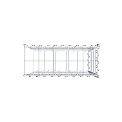 Add-on schanskorf type 2 50 cm x 50 cm x 20 cm (L x H x D), maaswijdte 10 cm x 10 cm, spiraal