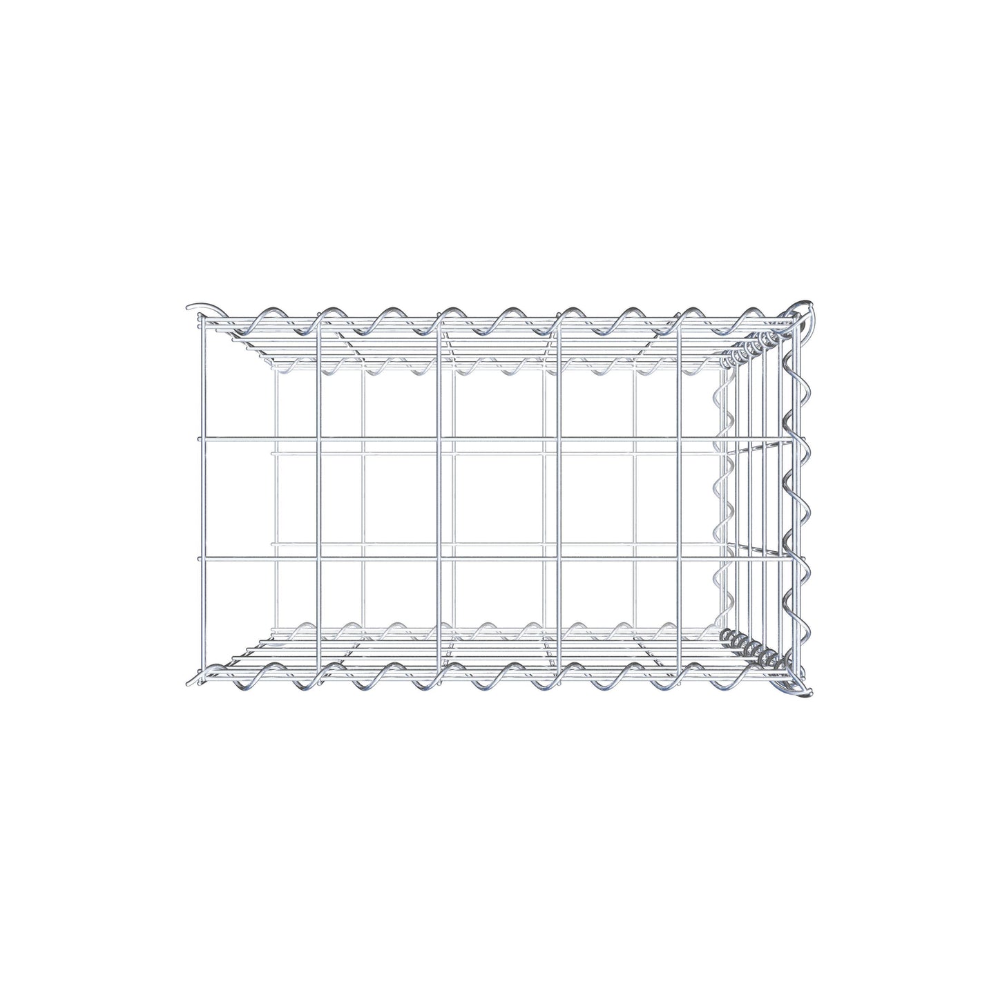 Grown-on gabion type 2 50 cm x 50 cm x 30 cm (L x H x D), mesh size 10 cm x 10 cm, spiral