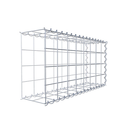 Gabbione aggiuntivo tipo 2 80 cm x 40 cm x 20 cm (L x H x P), dimensione maglia 10 cm x 10 cm, a spirale