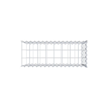 Gabion rapporté type 2 80 cm x 40 cm x 30 cm (L x H x P), mailles 10 cm x 10 cm, spirale