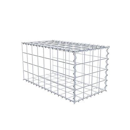 Opvokset gabion type 2 80 cm x 40 cm x 40 cm (L x H x D), maskestørrelse 10 cm x 10 cm, spiral