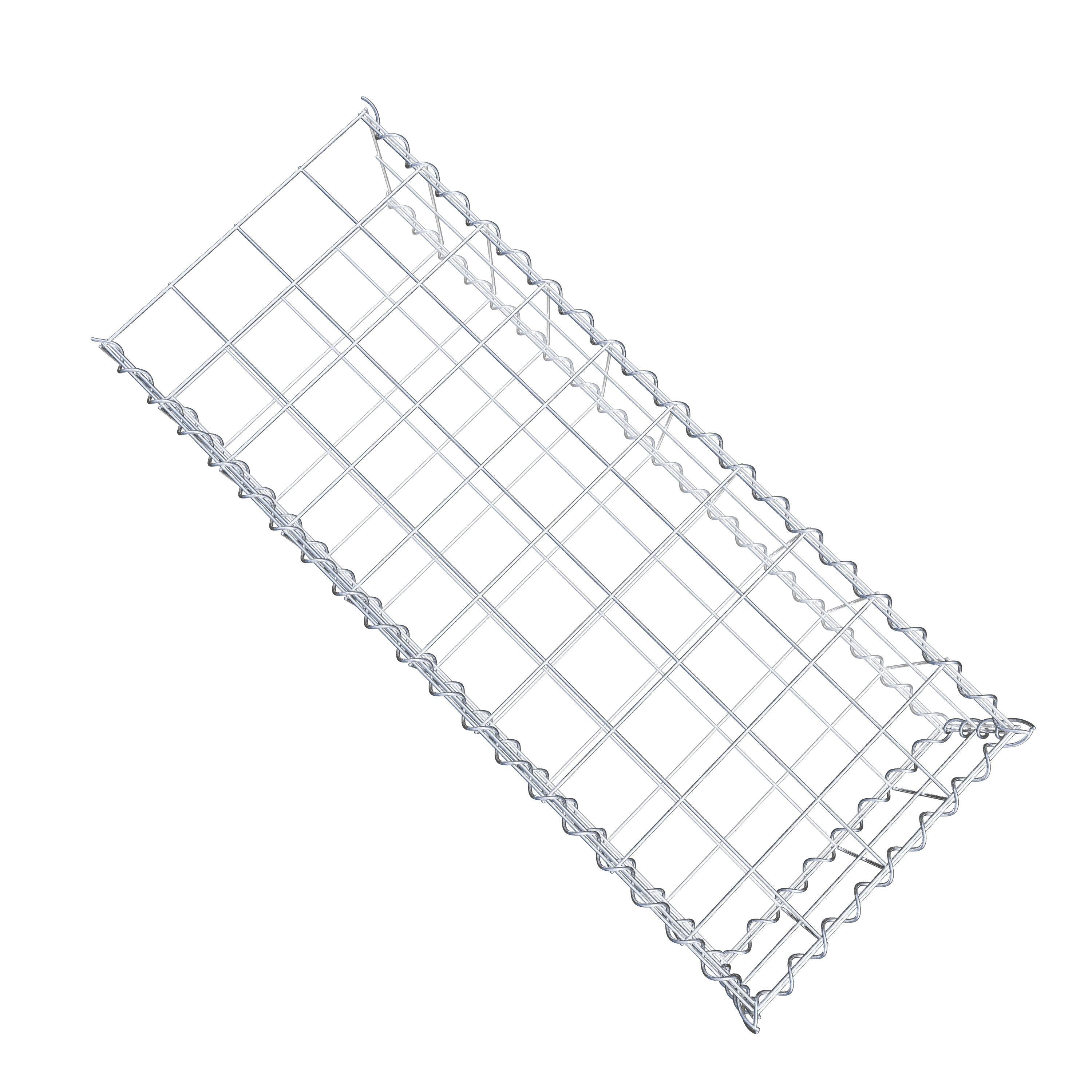 Gabion sur toile type 2 100 cm x 20 cm x 40 cm (L x H x P), maille 10 cm x 10 cm, spirale