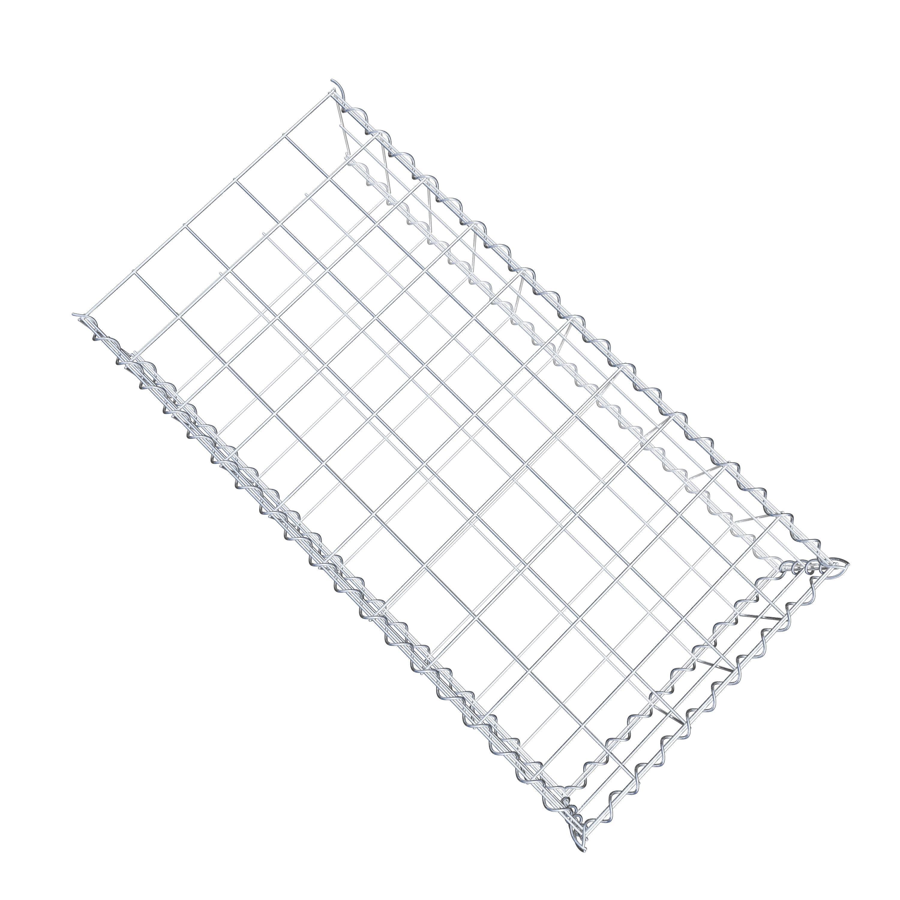 Gabion sur toile type 2 100 cm x 20 cm x 50 cm (L x H x P), maille 10 cm x 10 cm, spirale