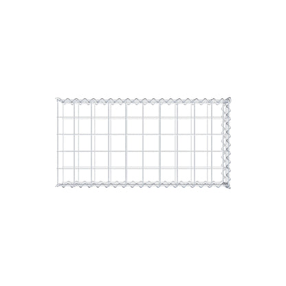 Opvokset gabion type 2 100 cm x 20 cm x 50 cm (L x H x D), maskestørrelse 10 cm x 10 cm, spiral