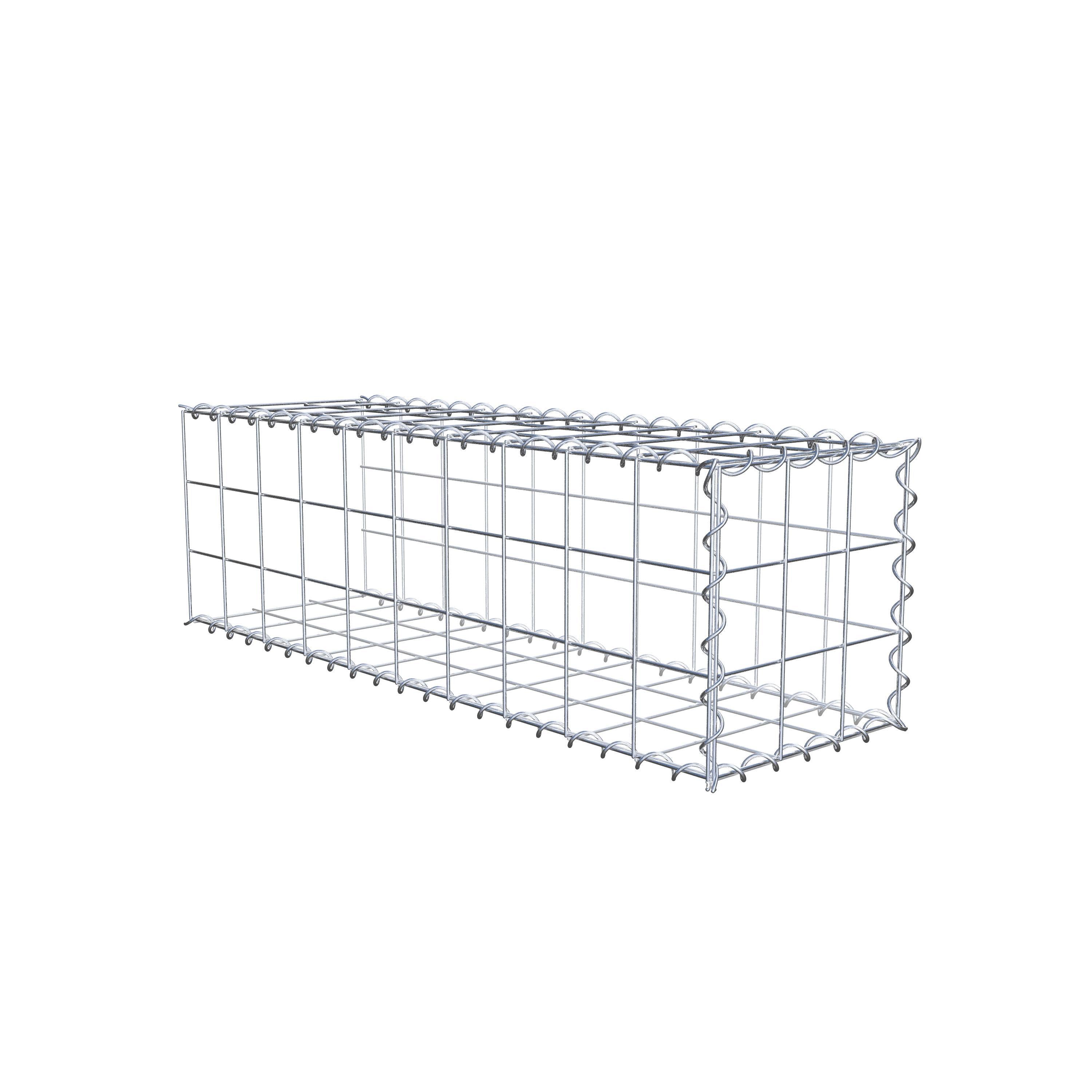 Gabion sur toile type 2 100 cm x 30 cm x 30 cm (L x H x P), maille 10 cm x 10 cm, spirale