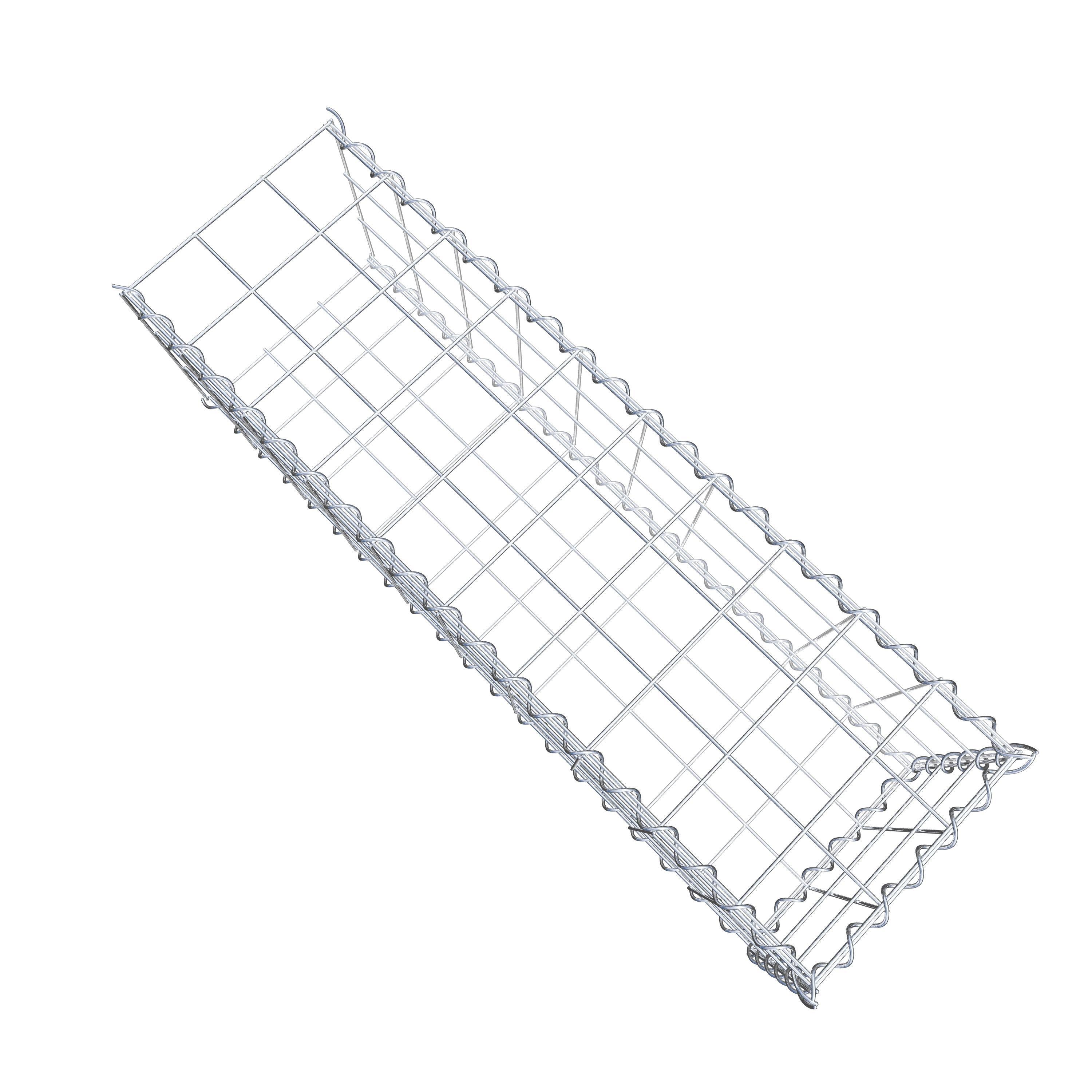 Gabion sur toile type 2 100 cm x 30 cm x 30 cm (L x H x P), maille 10 cm x 10 cm, spirale