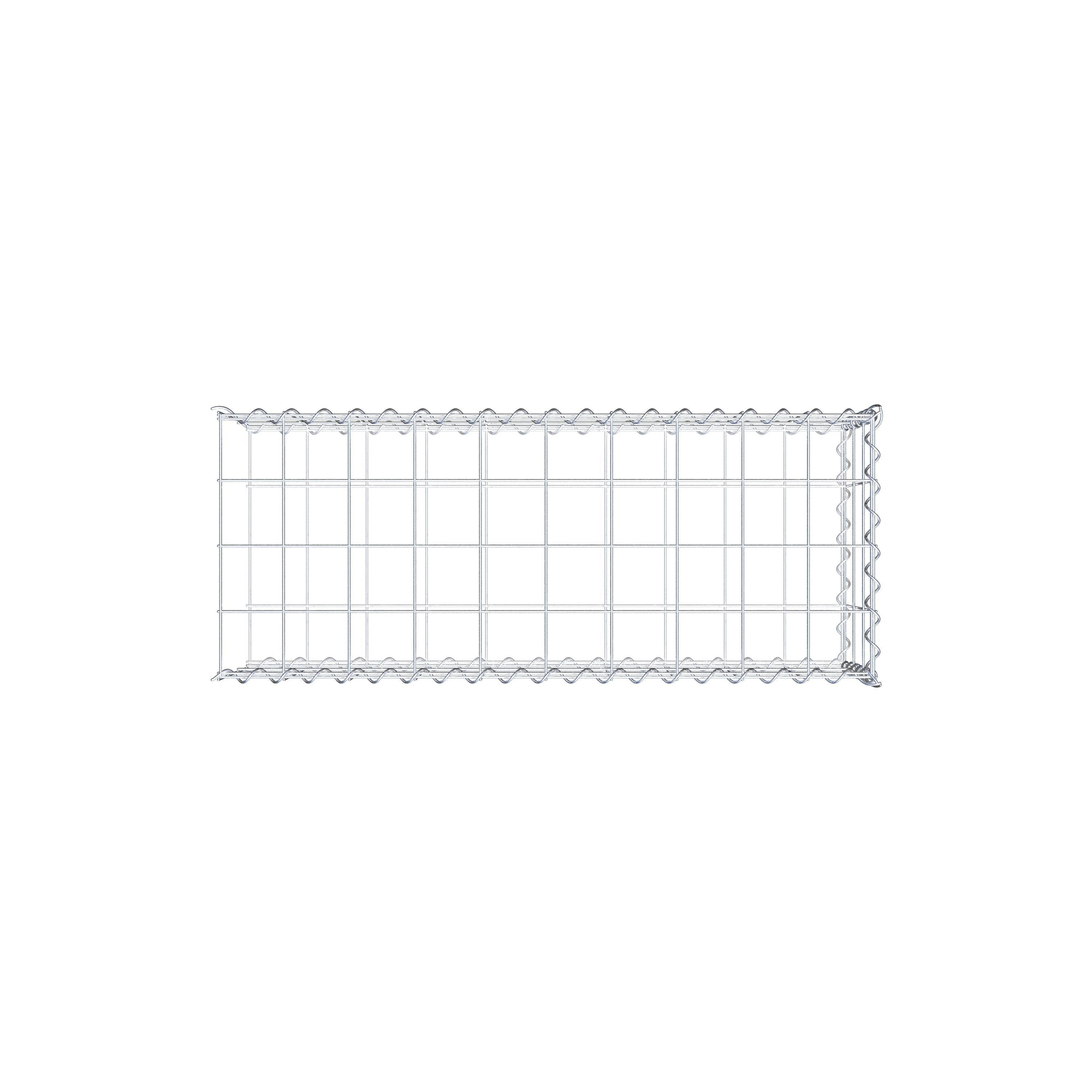 Gabion sur toile type 2 100 cm x 30 cm x 40 cm (L x H x P), maille 10 cm x 10 cm, spirale