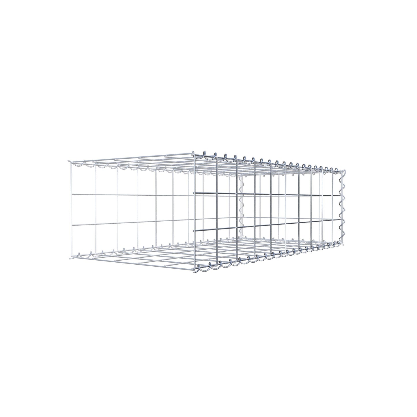 Gabbione aggiuntivo tipo 2 100 cm x 30 cm x 50 cm (L x A x P), maglia 10 cm x 10 cm, spirale