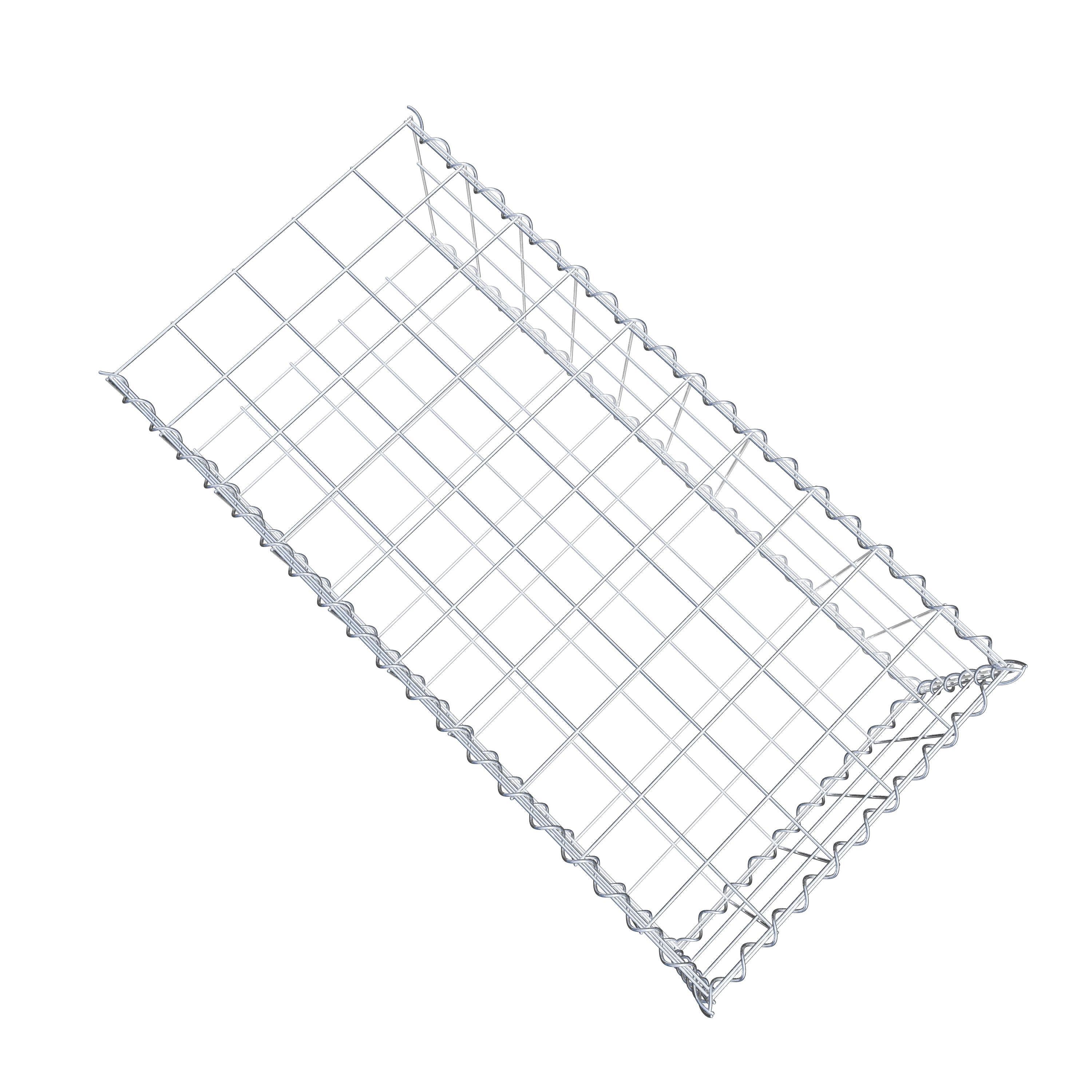 Gabion sur toile type 2 100 cm x 30 cm x 50 cm (L x H x P), maille 10 cm x 10 cm, spirale