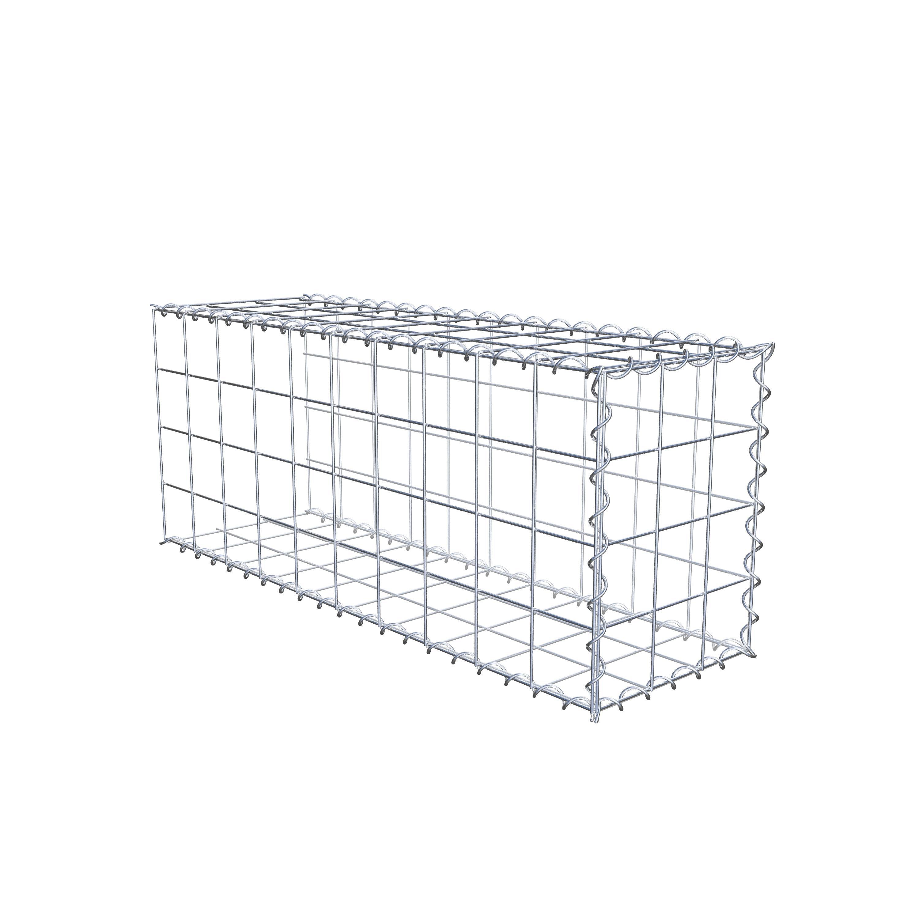 Gabion sur toile type 2 100 cm x 40 cm x 30 cm (L x H x P), maille 10 cm x 10 cm, spirale