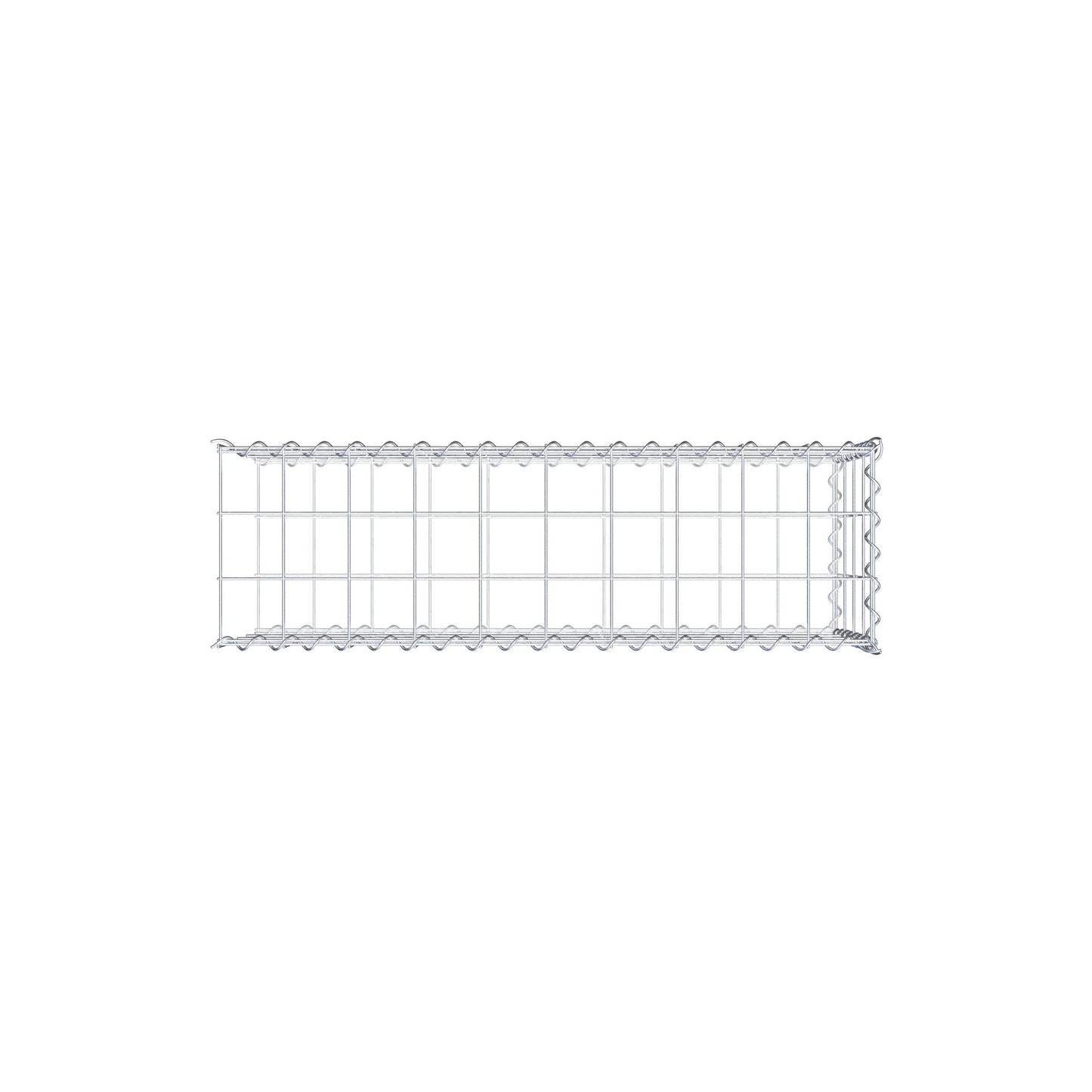 Gavión adulto tipo 2 100 cm x 40 cm x 30 cm (largo x alto x profundidad), tamaño de malla 10 cm x 10 cm, espiral