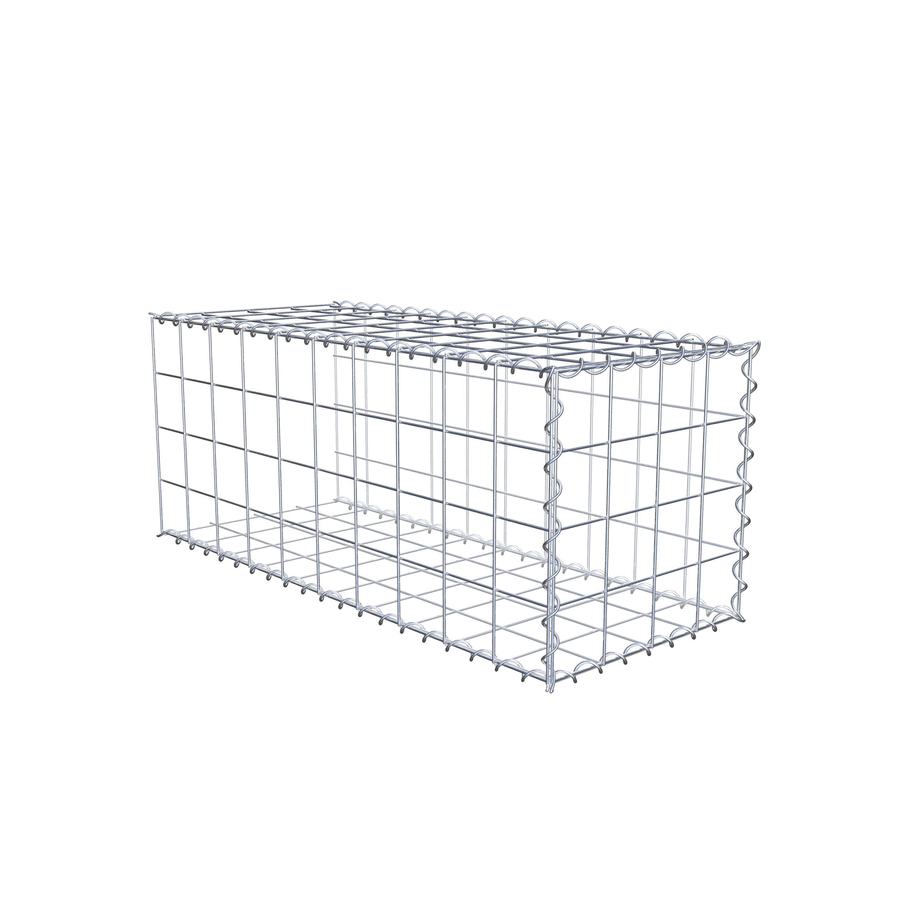 Gabion sur toile type 2 100 cm x 40 cm x 40 cm (L x H x P), maille 10 cm x 10 cm, spirale