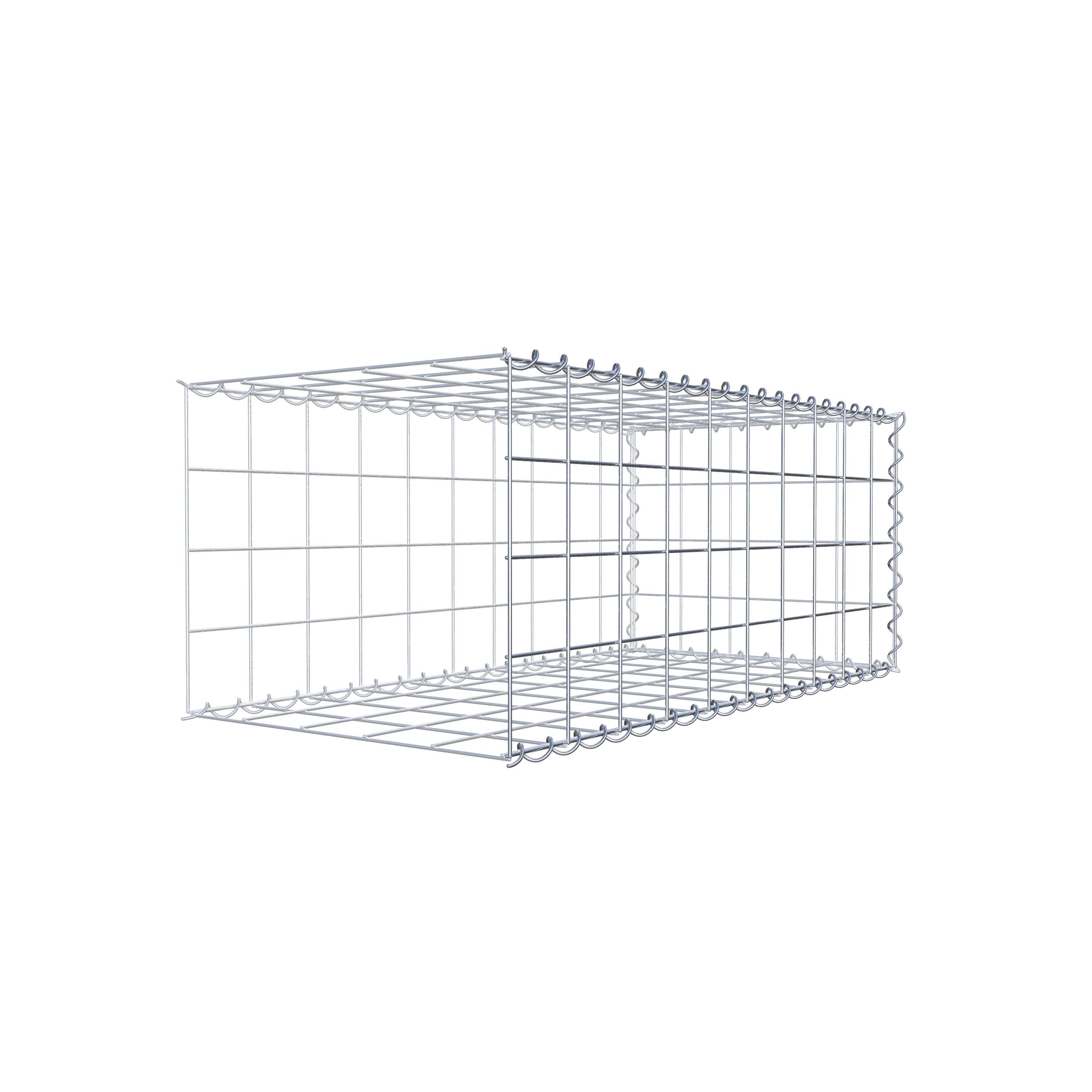 Gavión adicional tipo 2 100 cm x 40 cm x 50 cm (L x A x P), malla 10 cm x 10 cm, en espiral