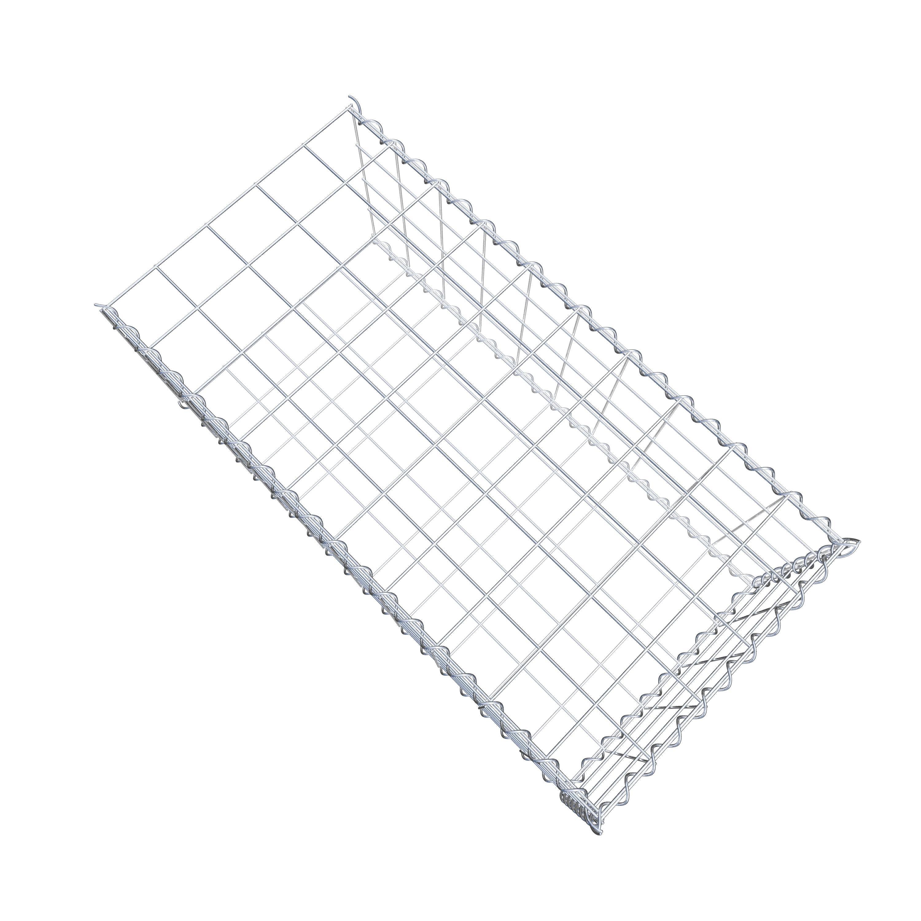 Gabion sur toile type 2 100 cm x 40 cm x 50 cm (L x H x P), maille 10 cm x 10 cm, spirale