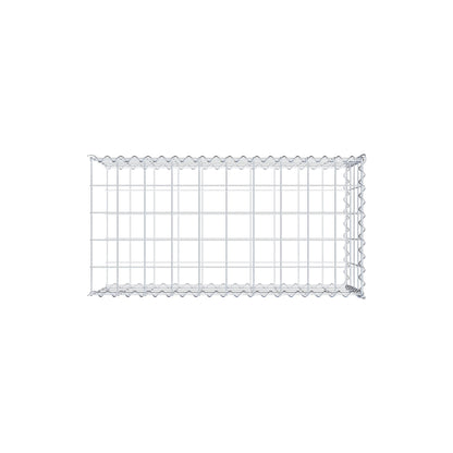 Gabion rapporté type 2 100 cm x 40 cm x 50 cm (L x H x P), mailles 10 cm x 10 cm, spirale