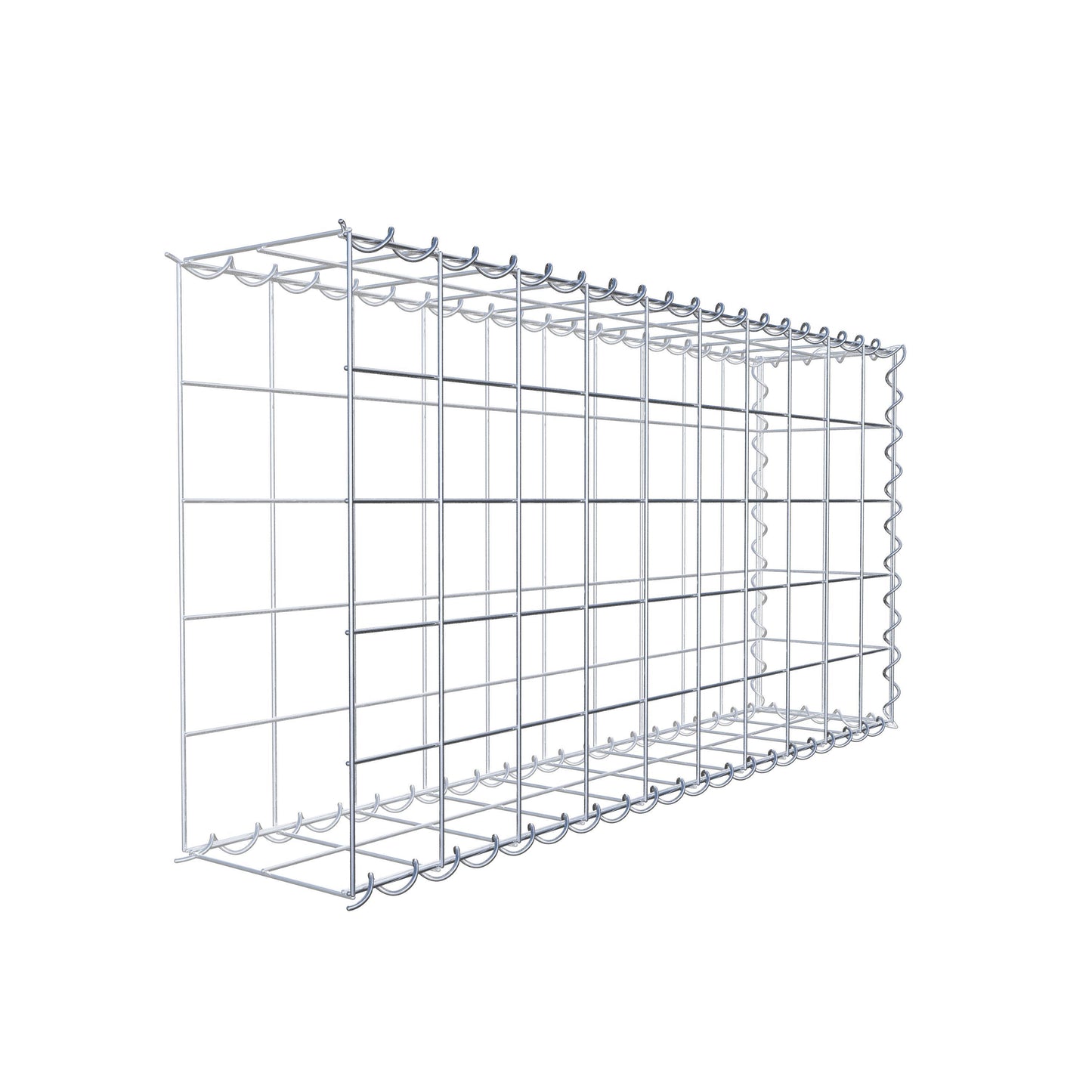 Gabião tipo 2 100 cm x 50 cm x 20 cm (C x A x P), malhagem 10 cm x 10 cm, espiral