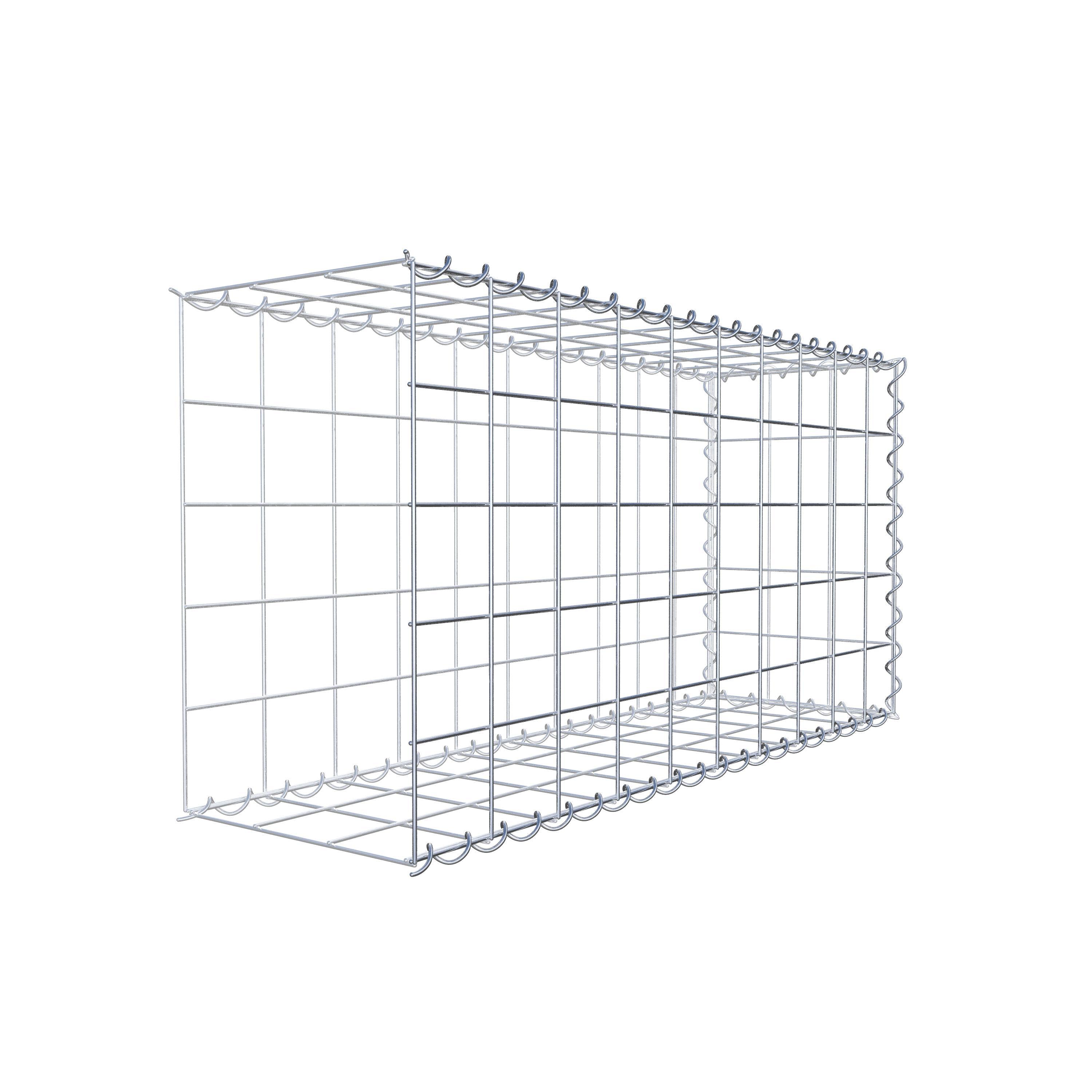 Gabion sur toile type 2 100 cm x 50 cm x 30 cm (L x H x P), maille 10 cm x 10 cm, spirale