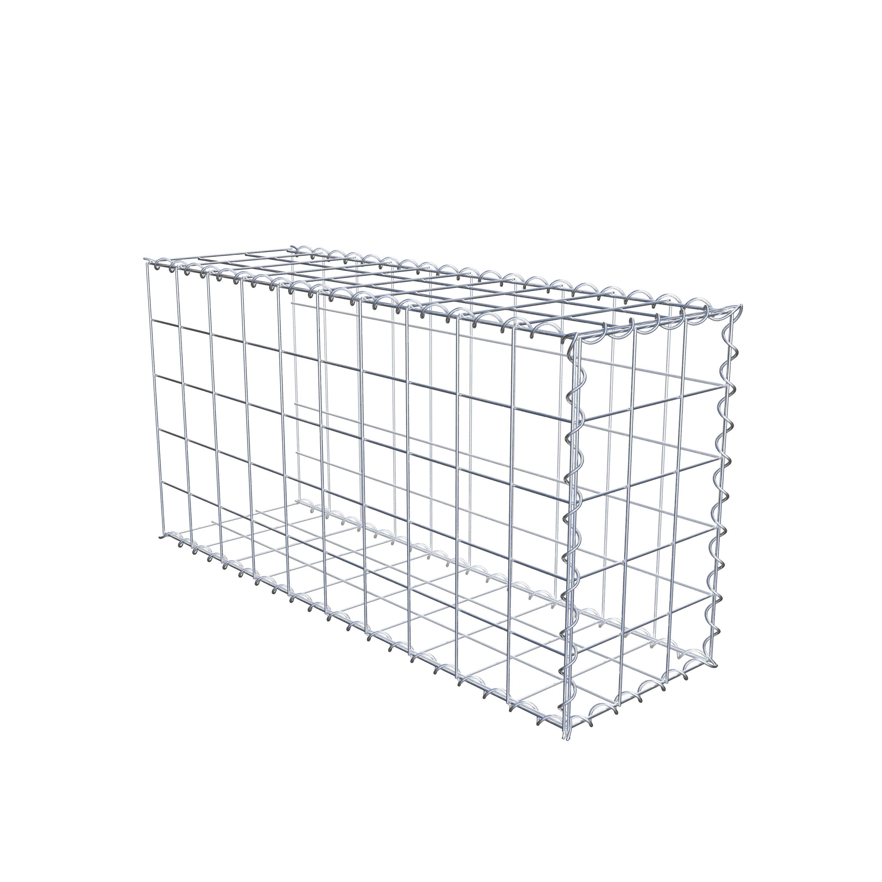 Gabion sur toile type 2 100 cm x 50 cm x 30 cm (L x H x P), maille 10 cm x 10 cm, spirale