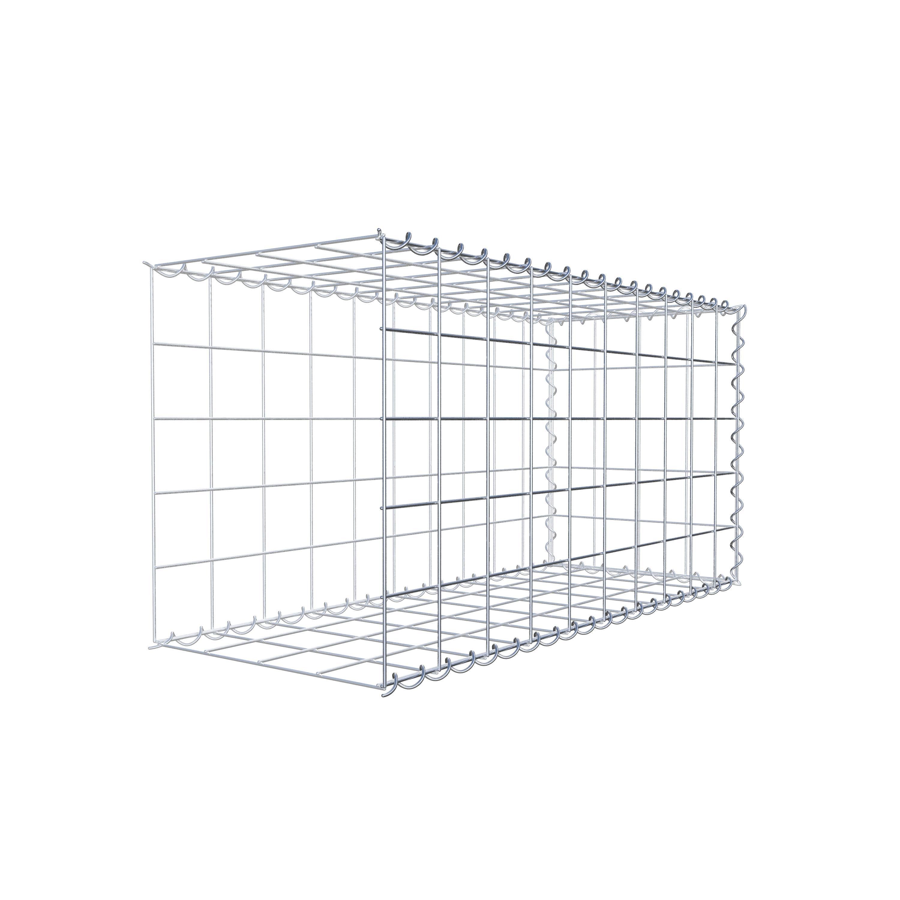 Gabion sur toile type 2 100 cm x 50 cm x 40 cm (L x H x P), maille 10 cm x 10 cm, spirale