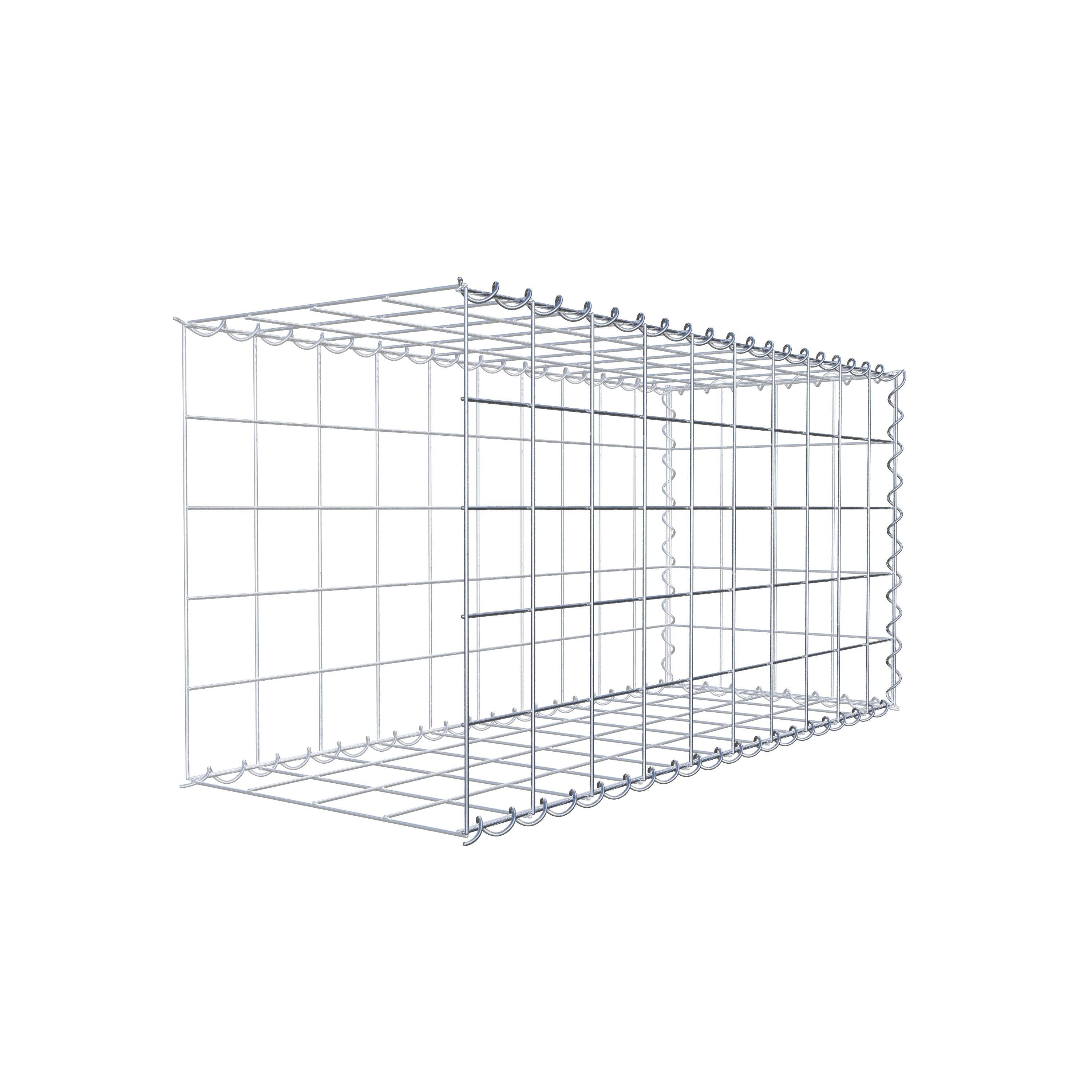 Gavión complementario tipo 2 100 cm x 50 cm x 40 cm (L x A x P), malla 10 cm x 10 cm, espiral