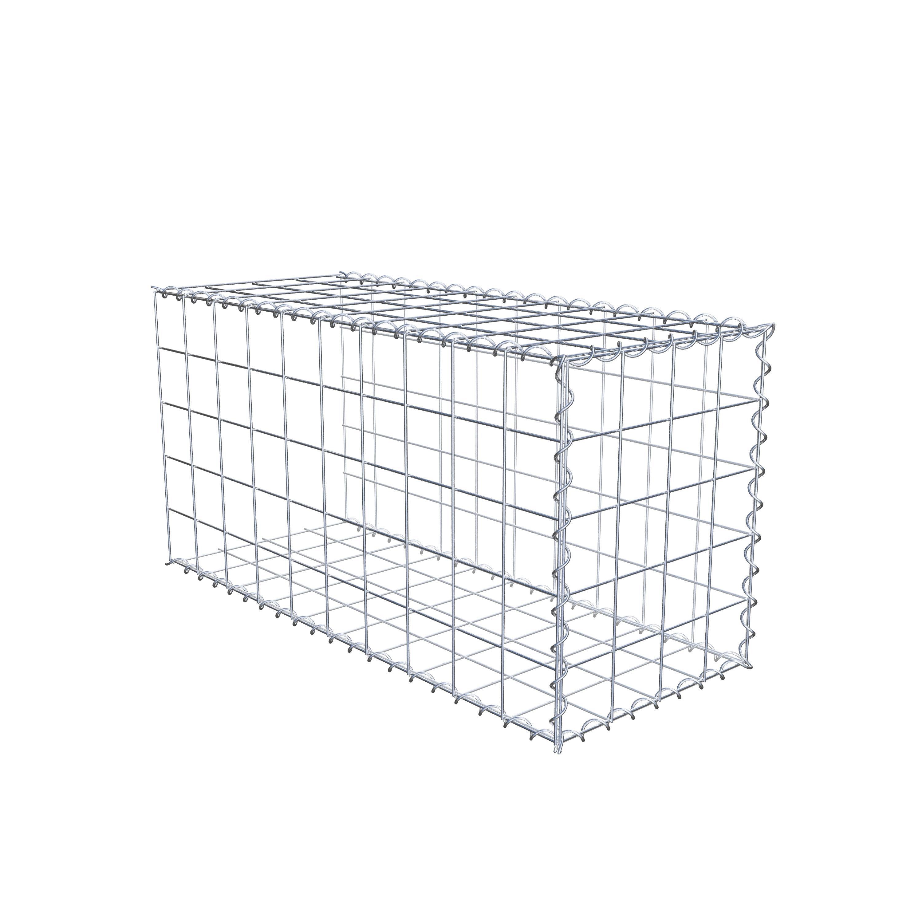 Gavión complementario tipo 2 100 cm x 50 cm x 40 cm (L x A x P), malla 10 cm x 10 cm, espiral