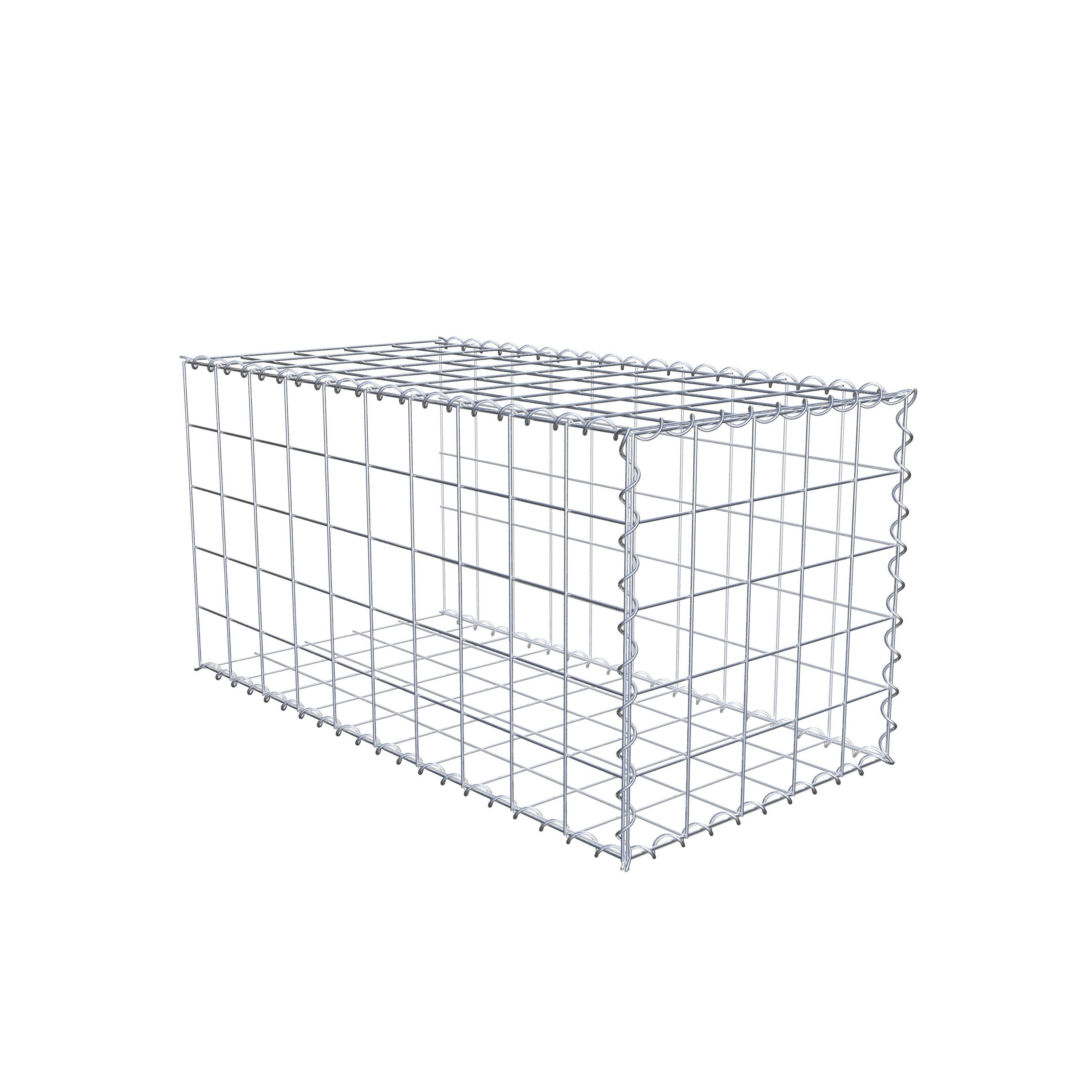 Gabion sur toile type 2 100 cm x 50 cm x 50 cm (L x H x P), maille 10 cm x 10 cm, spirale