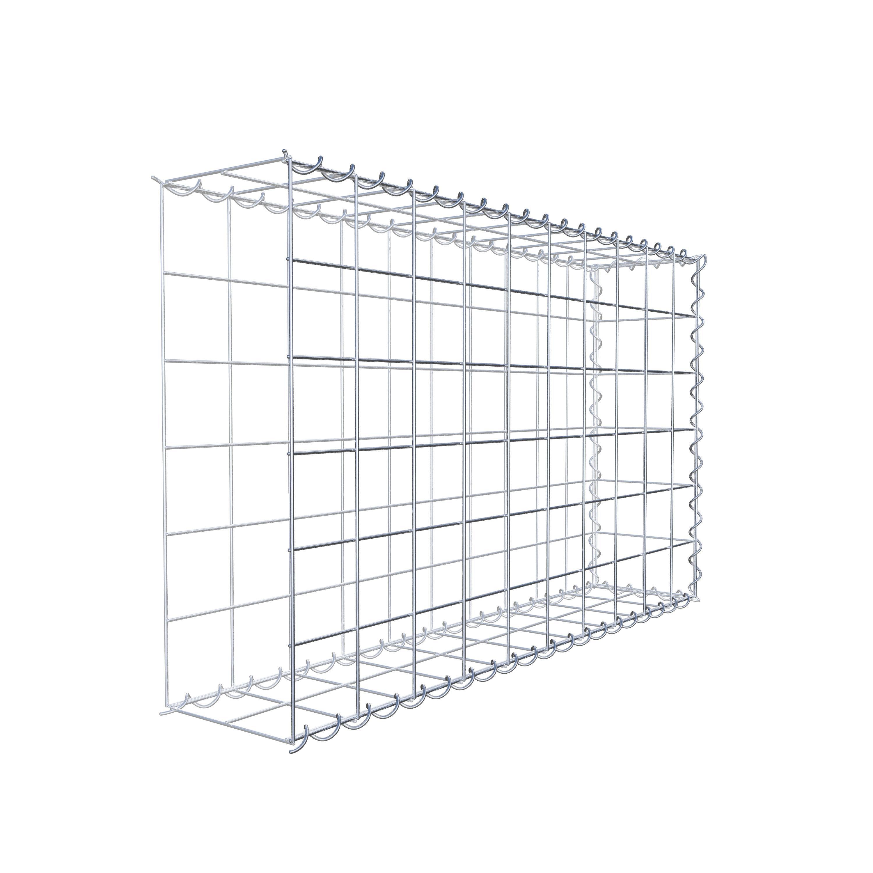 Gabion sur toile type 2 100 cm x 60 cm x 20 cm (L x H x P), maille 10 cm x 10 cm, spirale