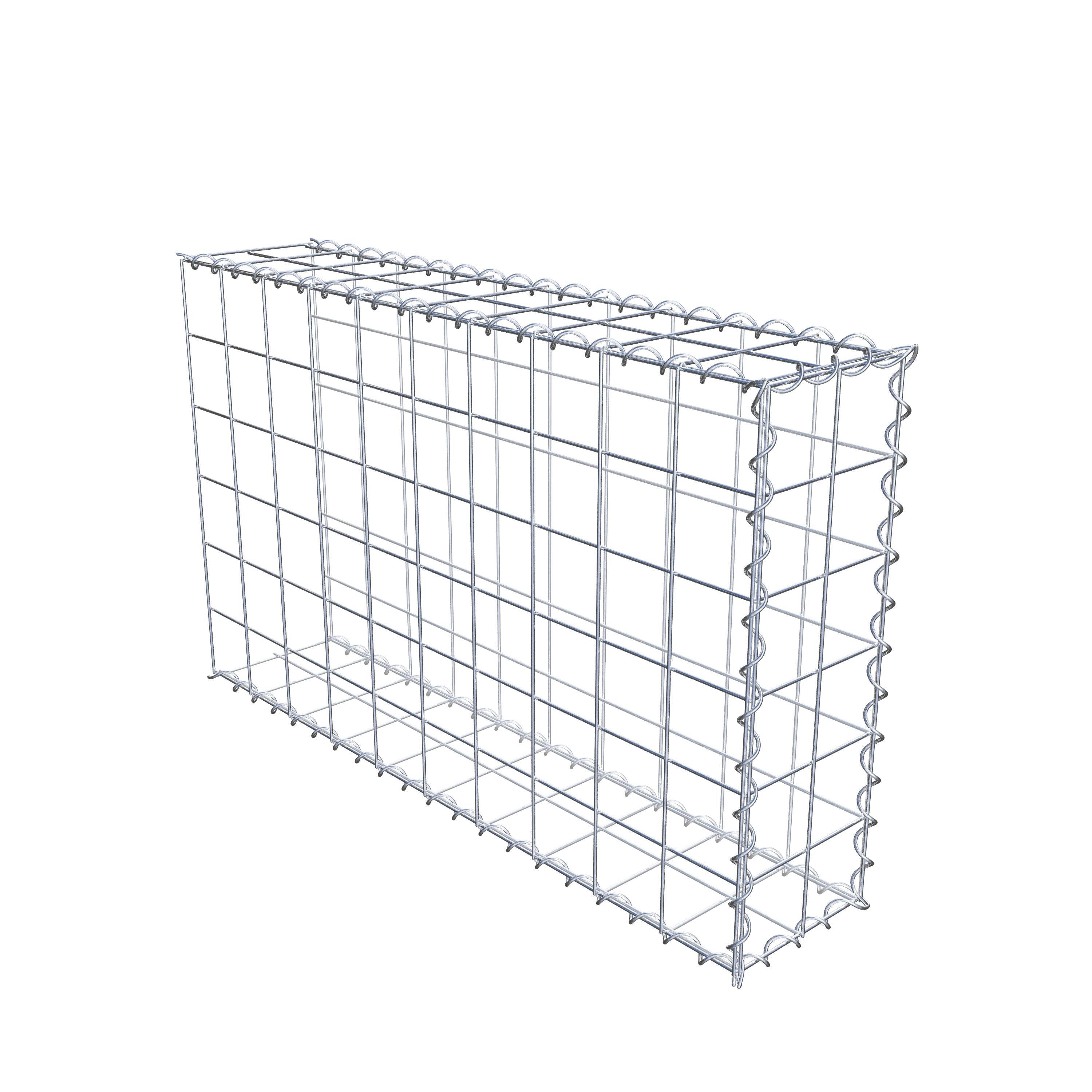 Gabion sur toile type 2 100 cm x 60 cm x 20 cm (L x H x P), maille 10 cm x 10 cm, spirale